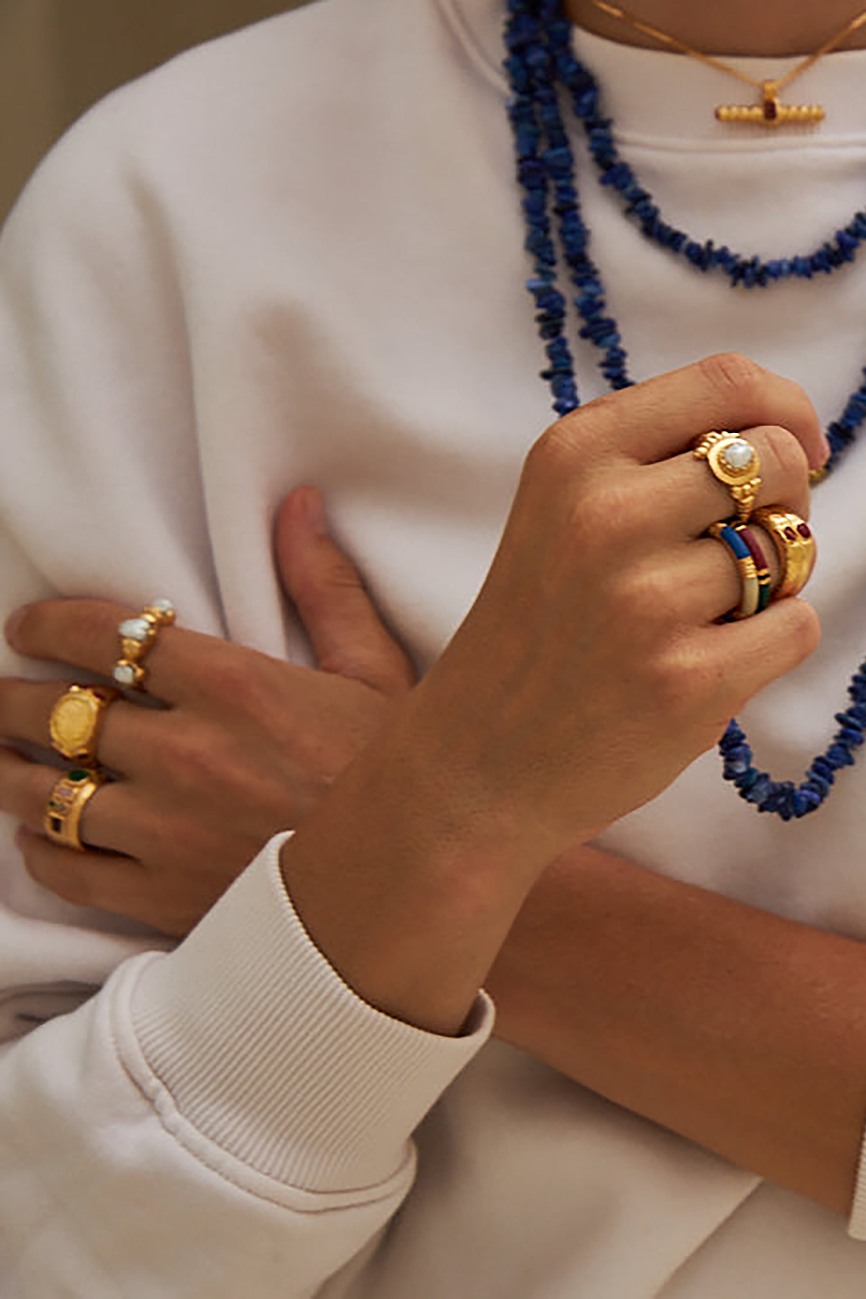 Keanu Ring - Gold with Pearls