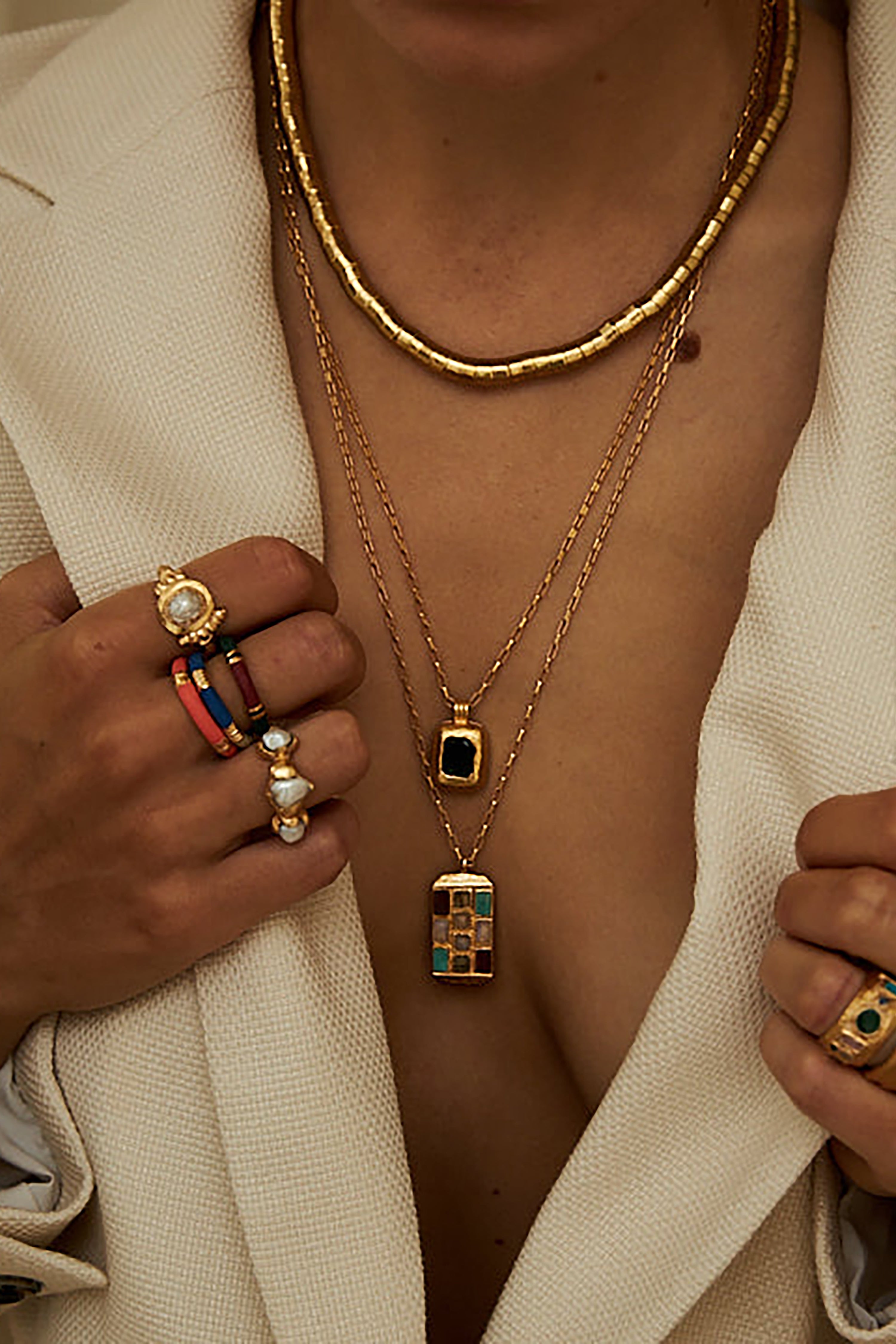 Keanu Ring - Gold with Pearls