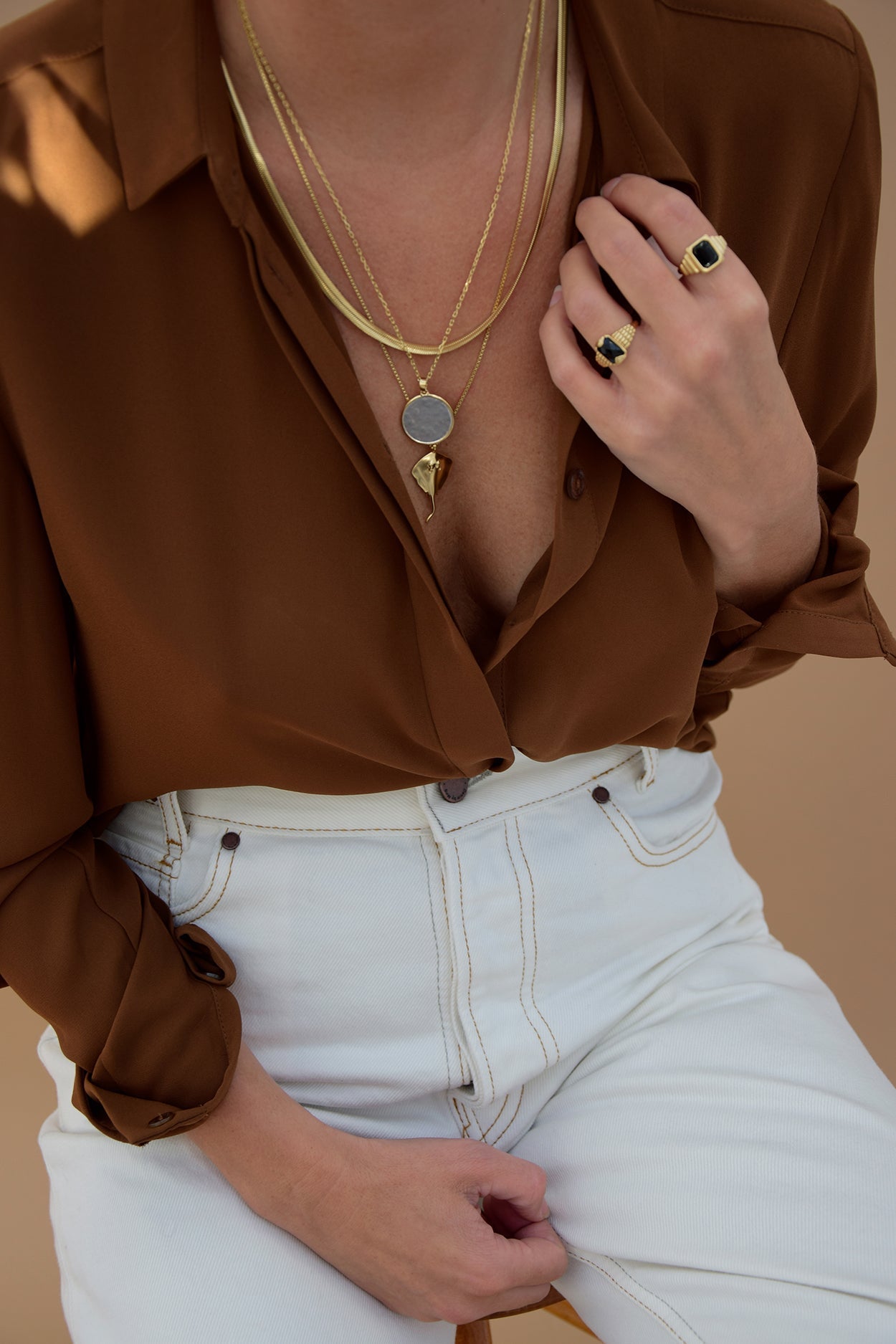 Ray Necklace - Gold - RUM Amsterdam