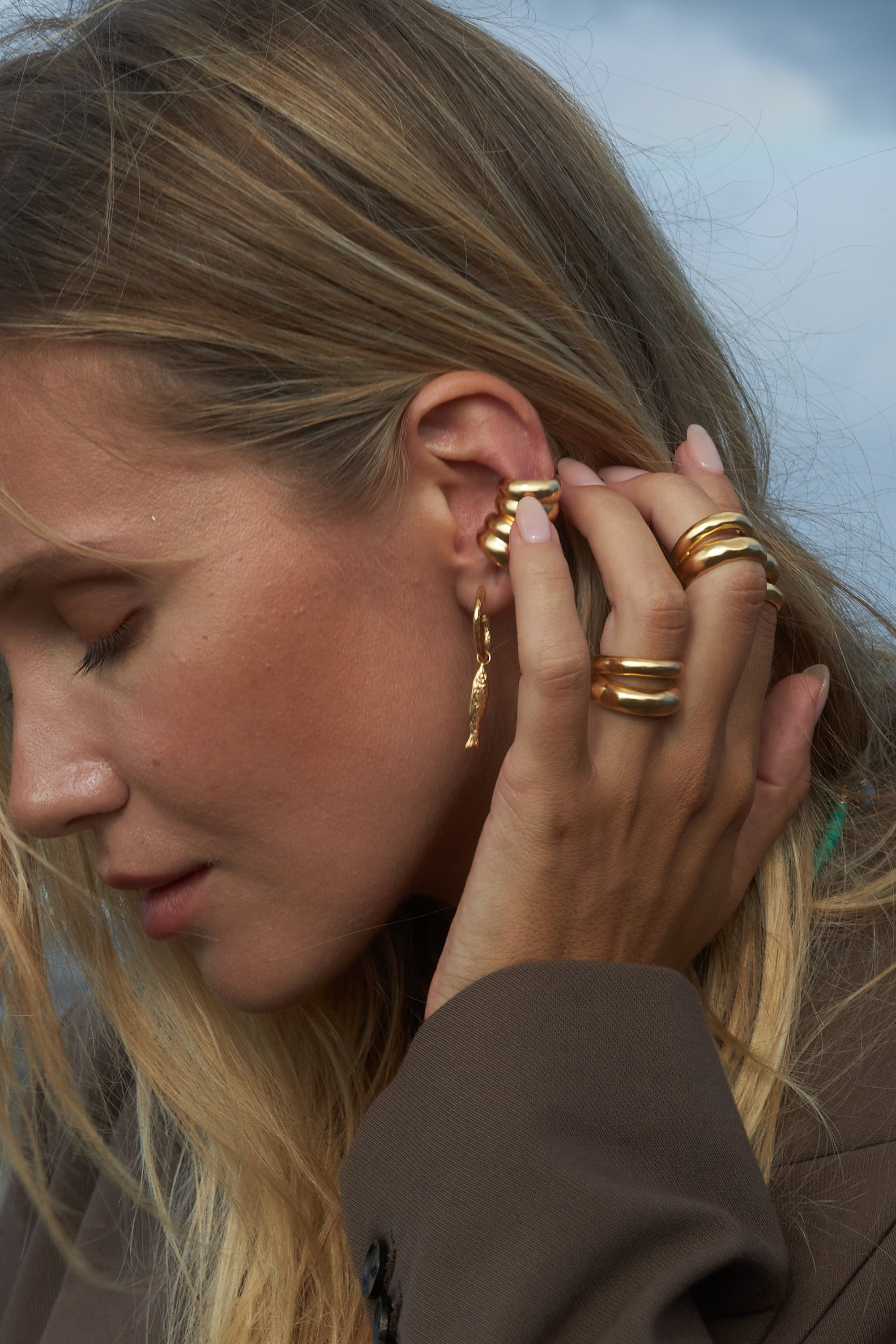 Riva Earrings - Gold - RUM Amsterdam