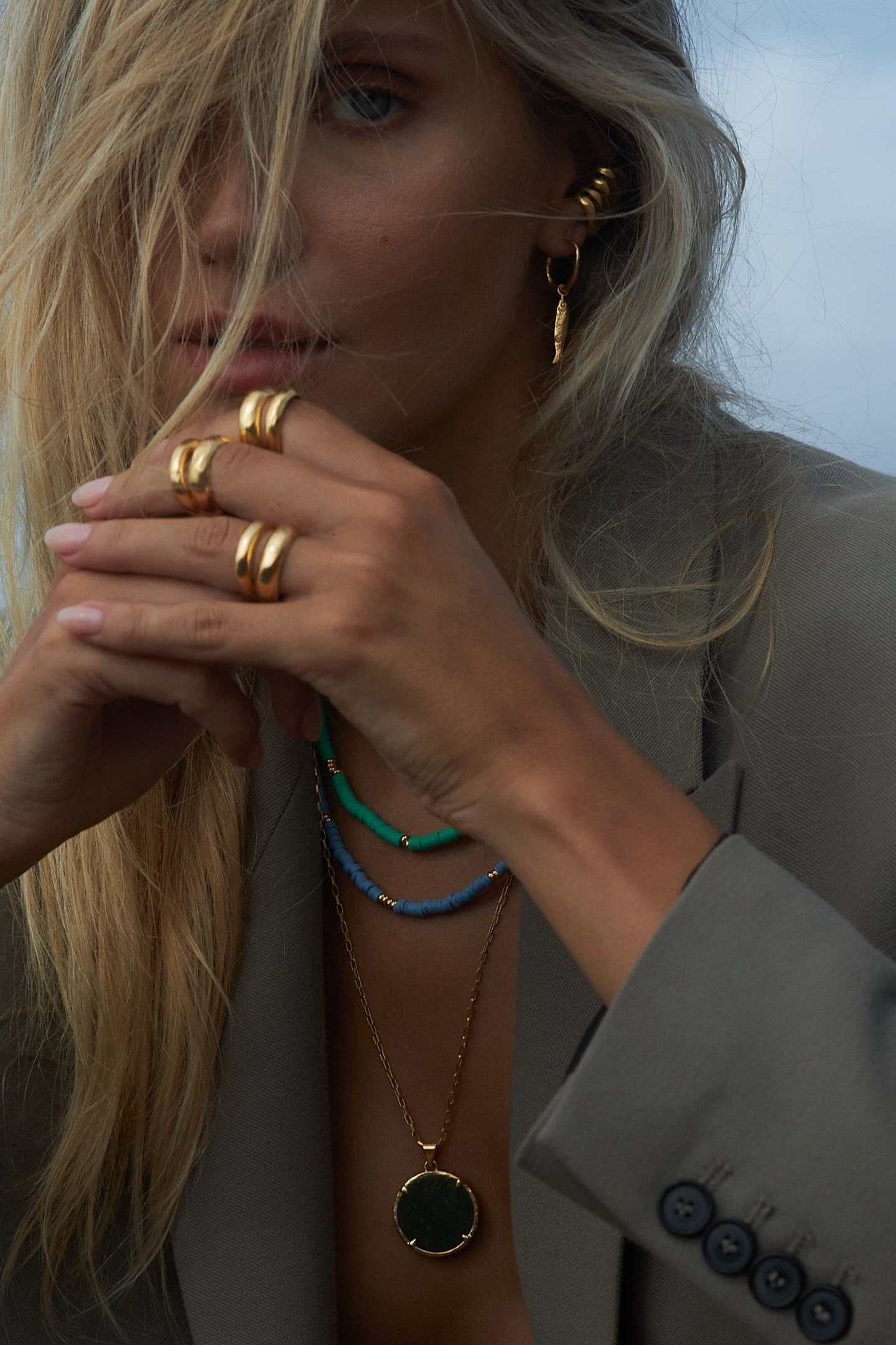 Riva Earrings - Gold - RUM Amsterdam