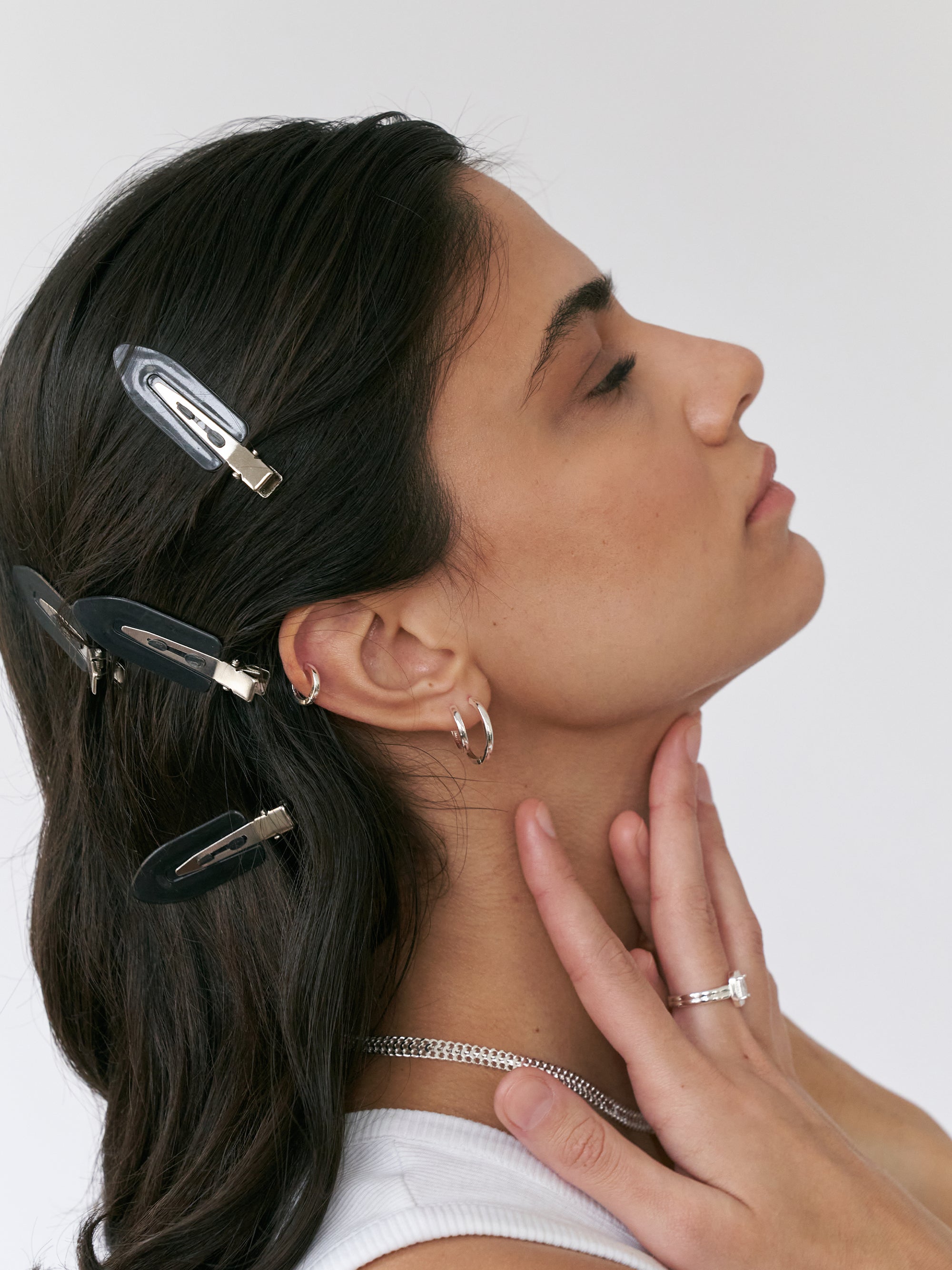 Basic Huggies - Silver (10 mm)