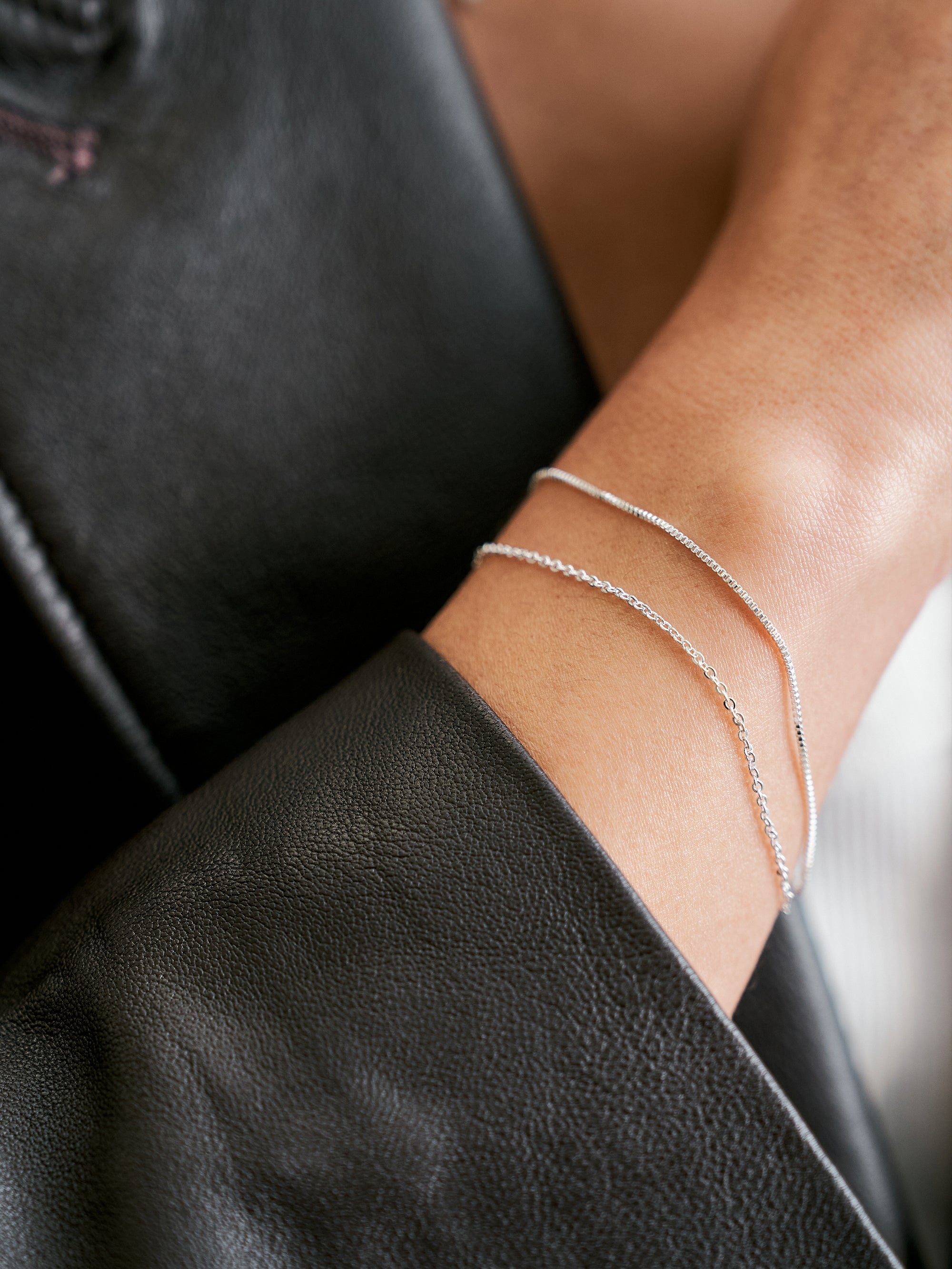 Box Chain Bracelet - Silver