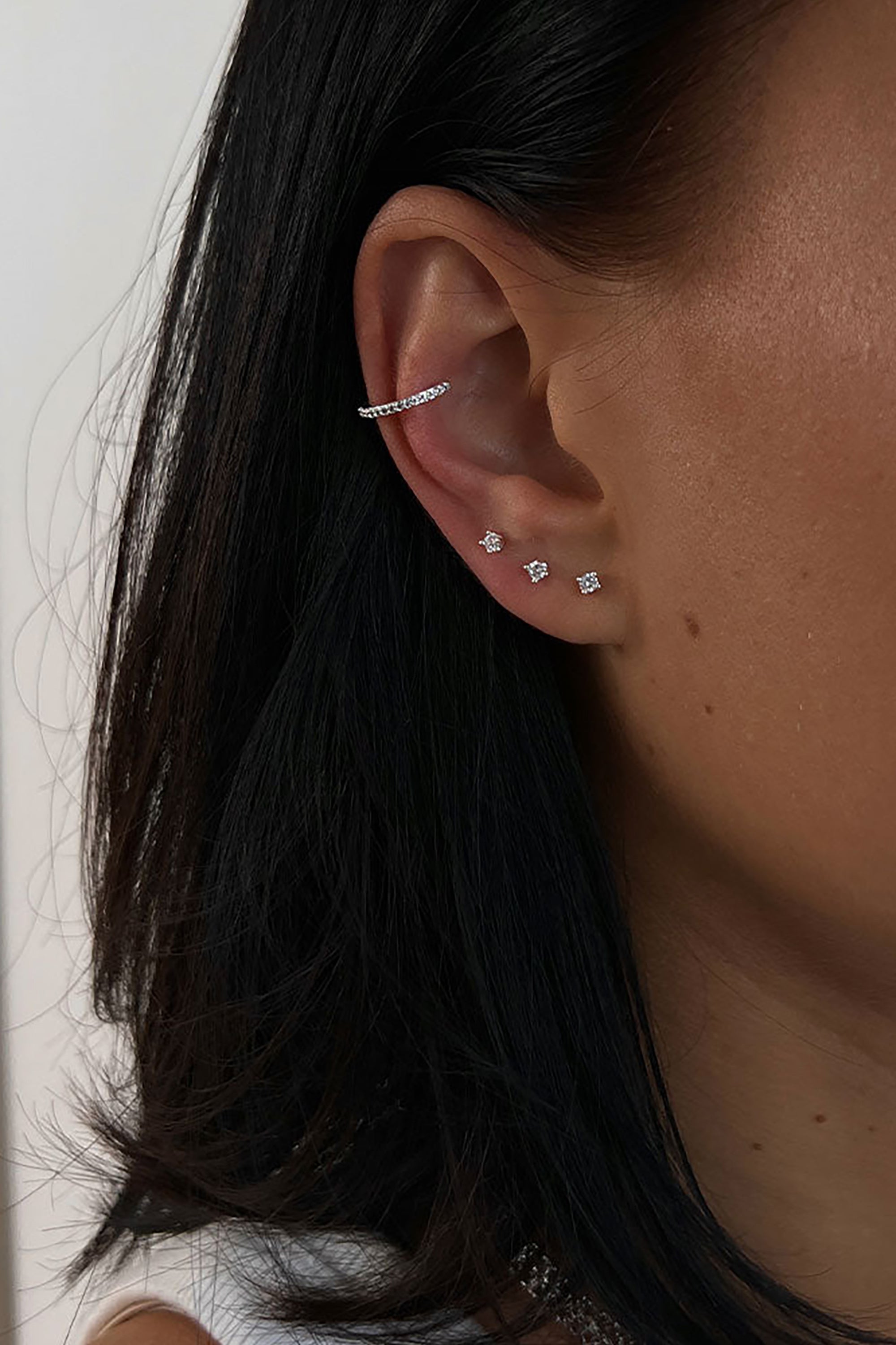 Cubic Studs - Silver