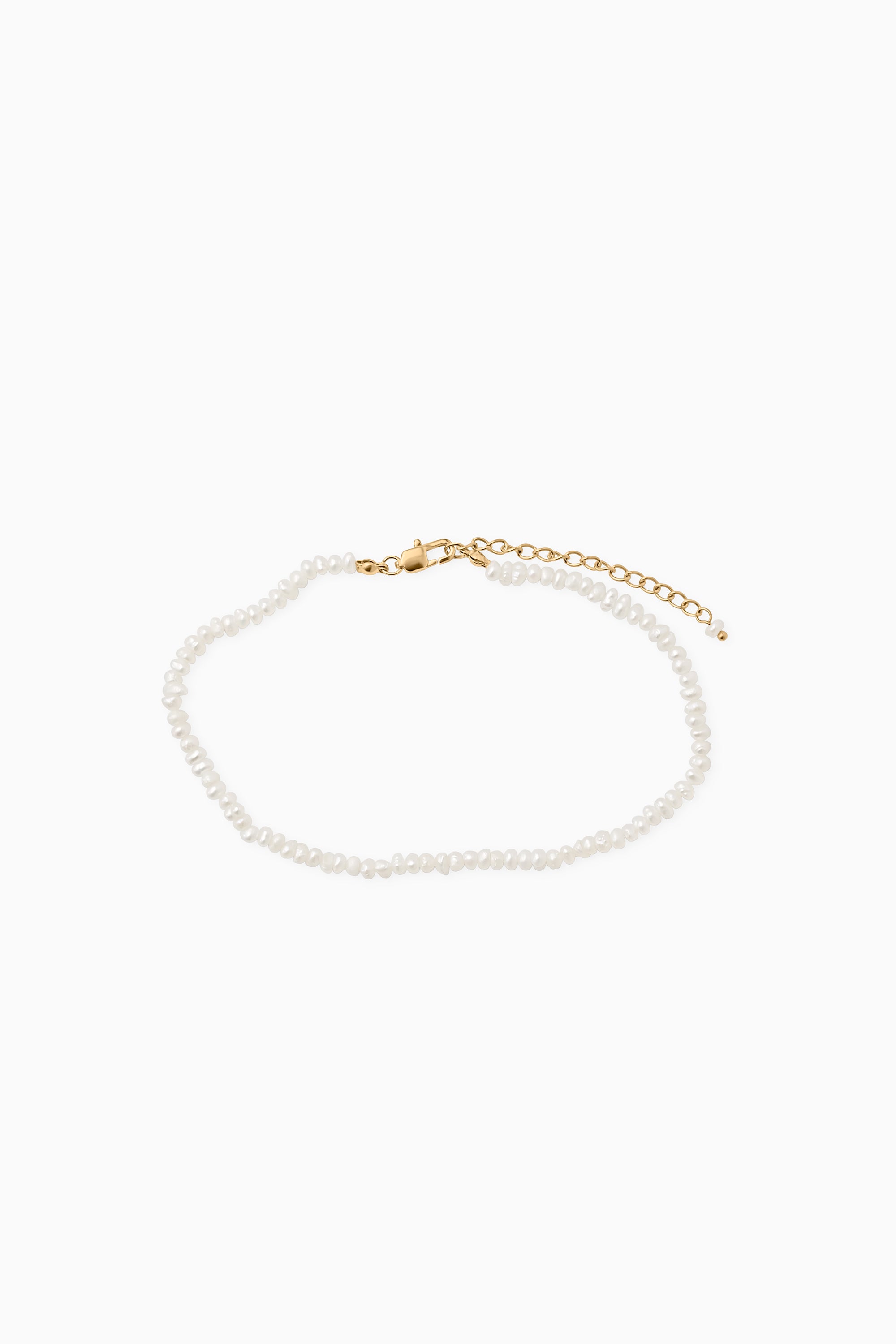 Freshwater Pearl Anklet - Gold