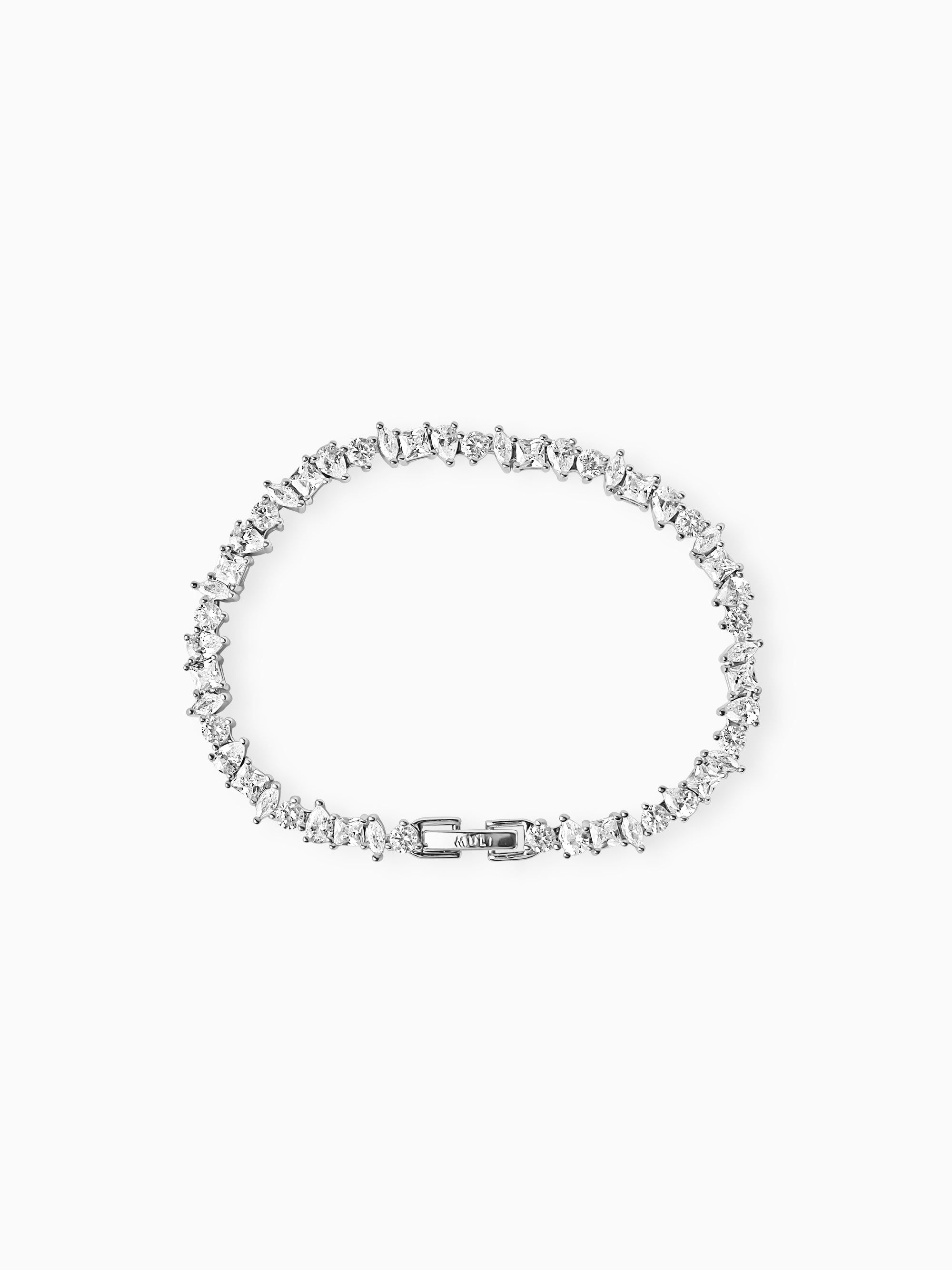 Luxe Zirconia Bracelet - Silver