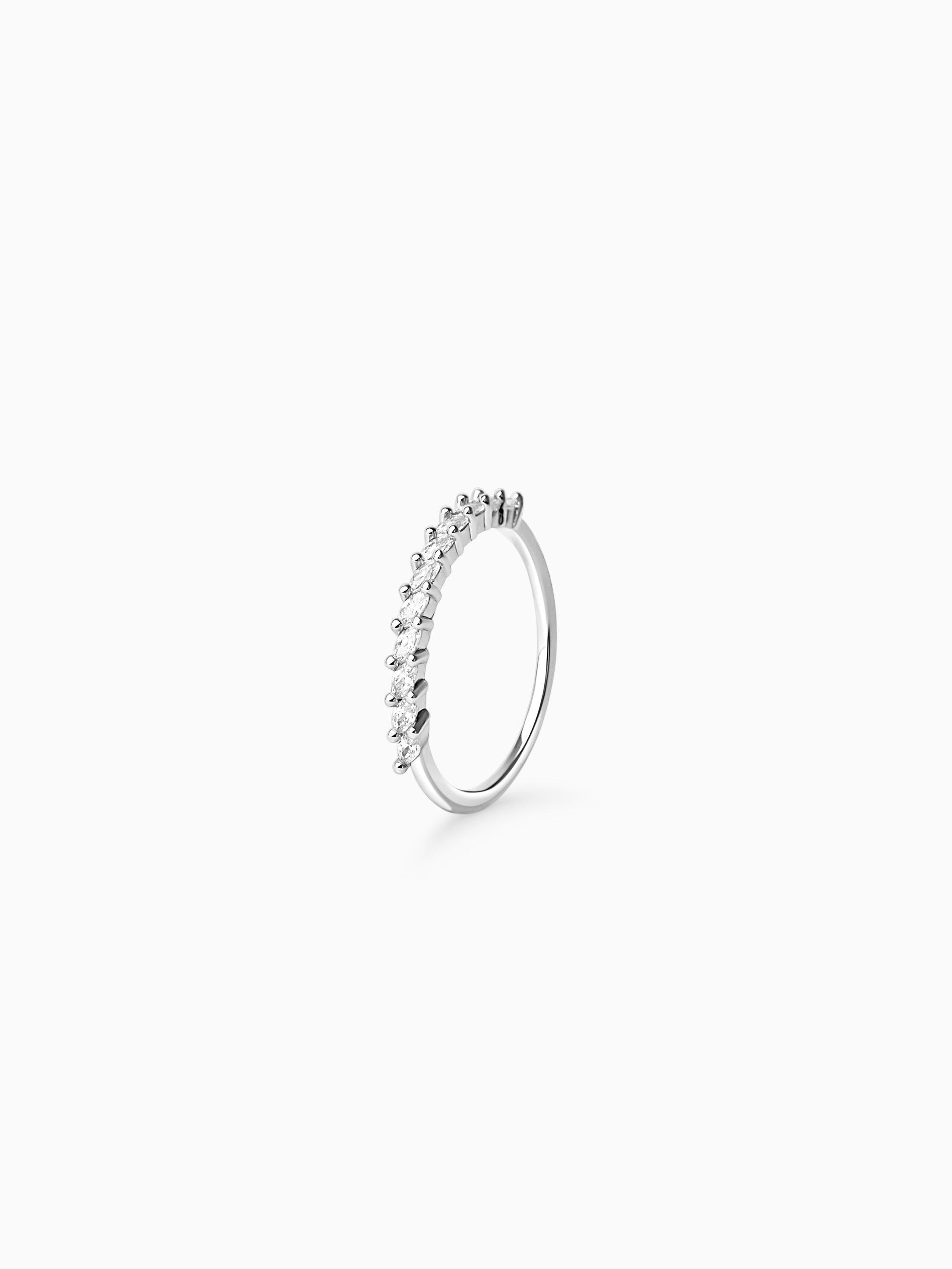 Marquise Stacker Ring - Silver