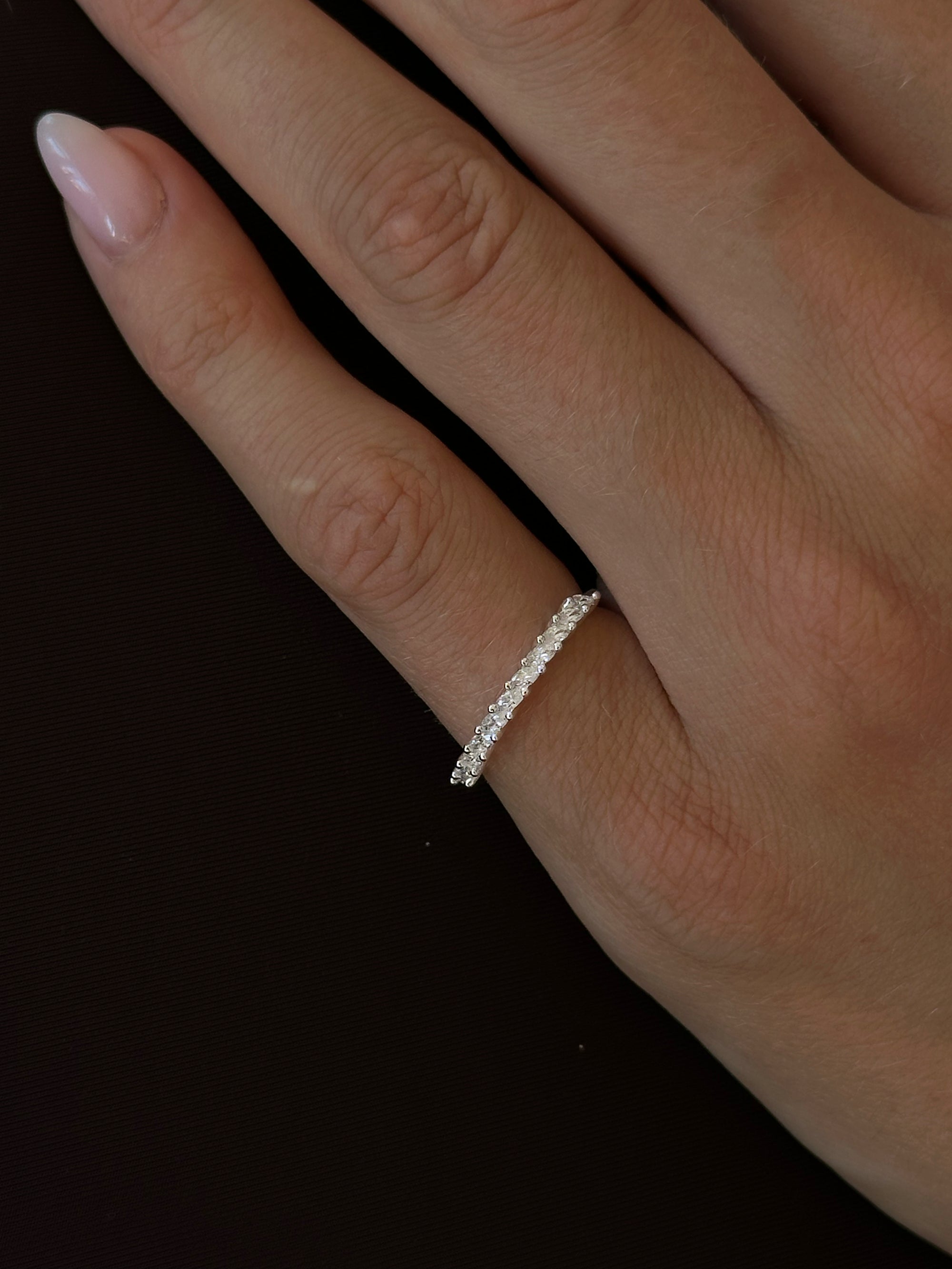 Marquise Stacker Ring - Silver