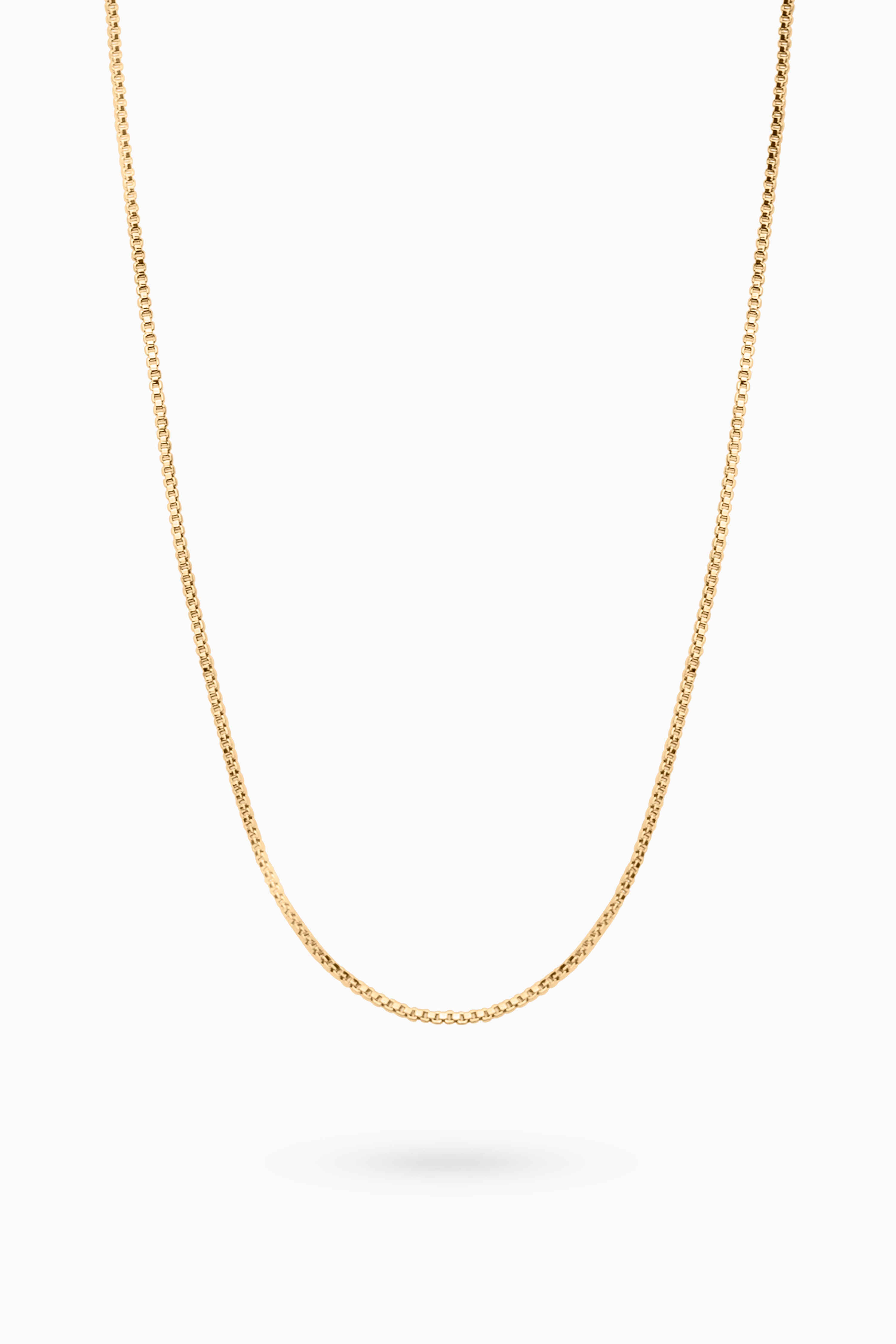 Minimalistic Box Chain Necklace - Gold - RUM Amsterdam