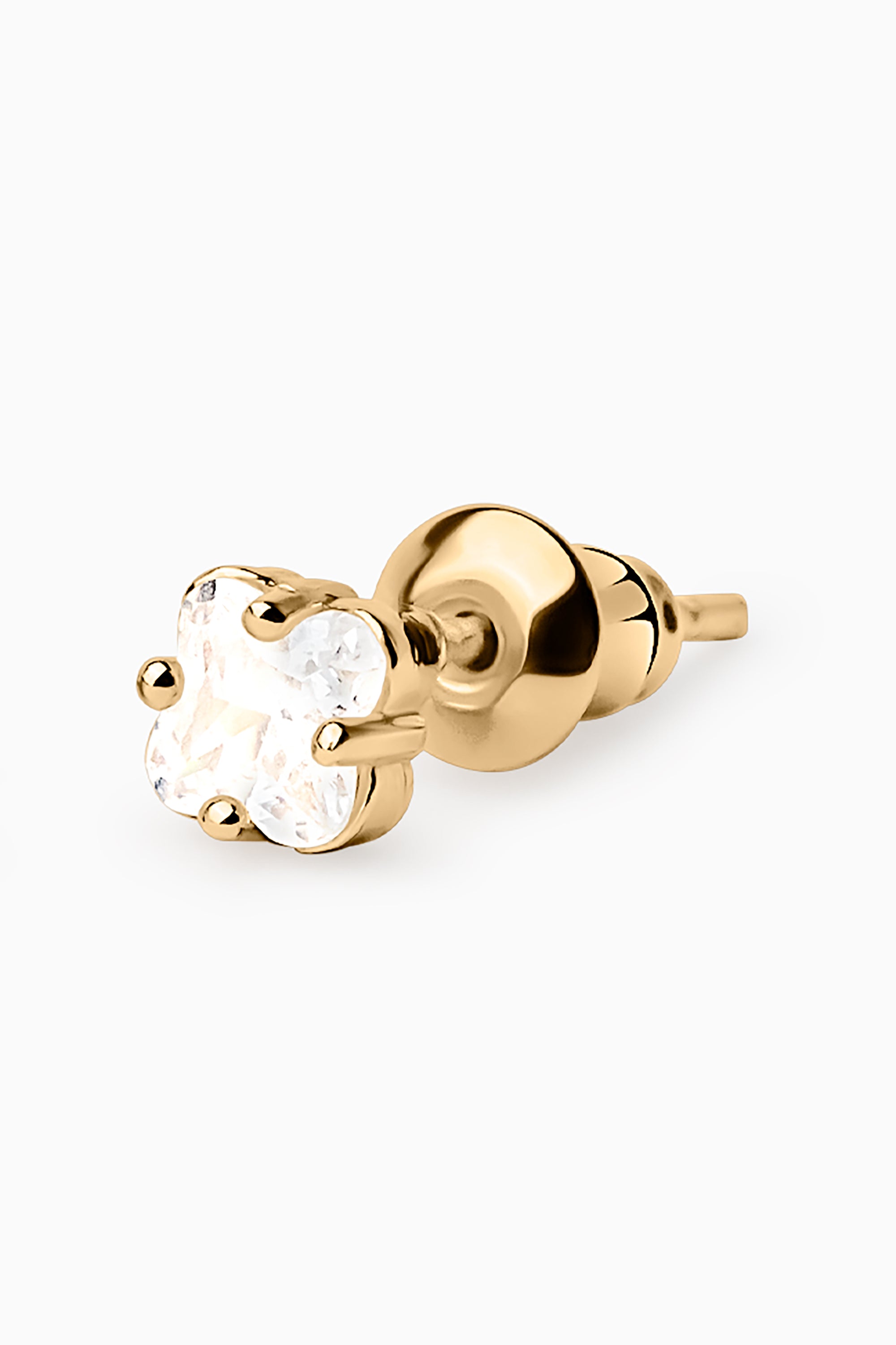 Quatrefoil Studs - Gold