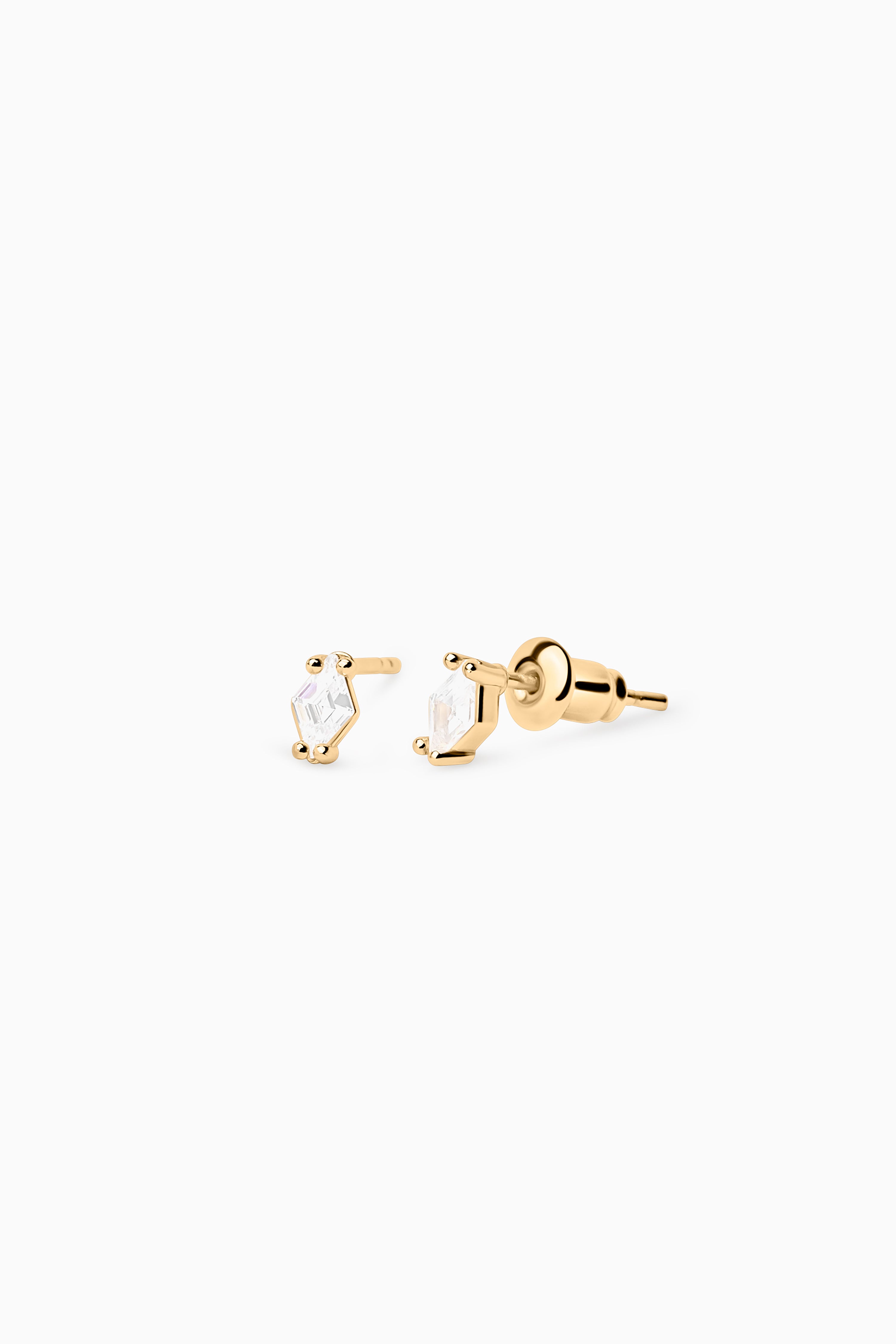 Rhombus Studs - Gold - RUM Amsterdam