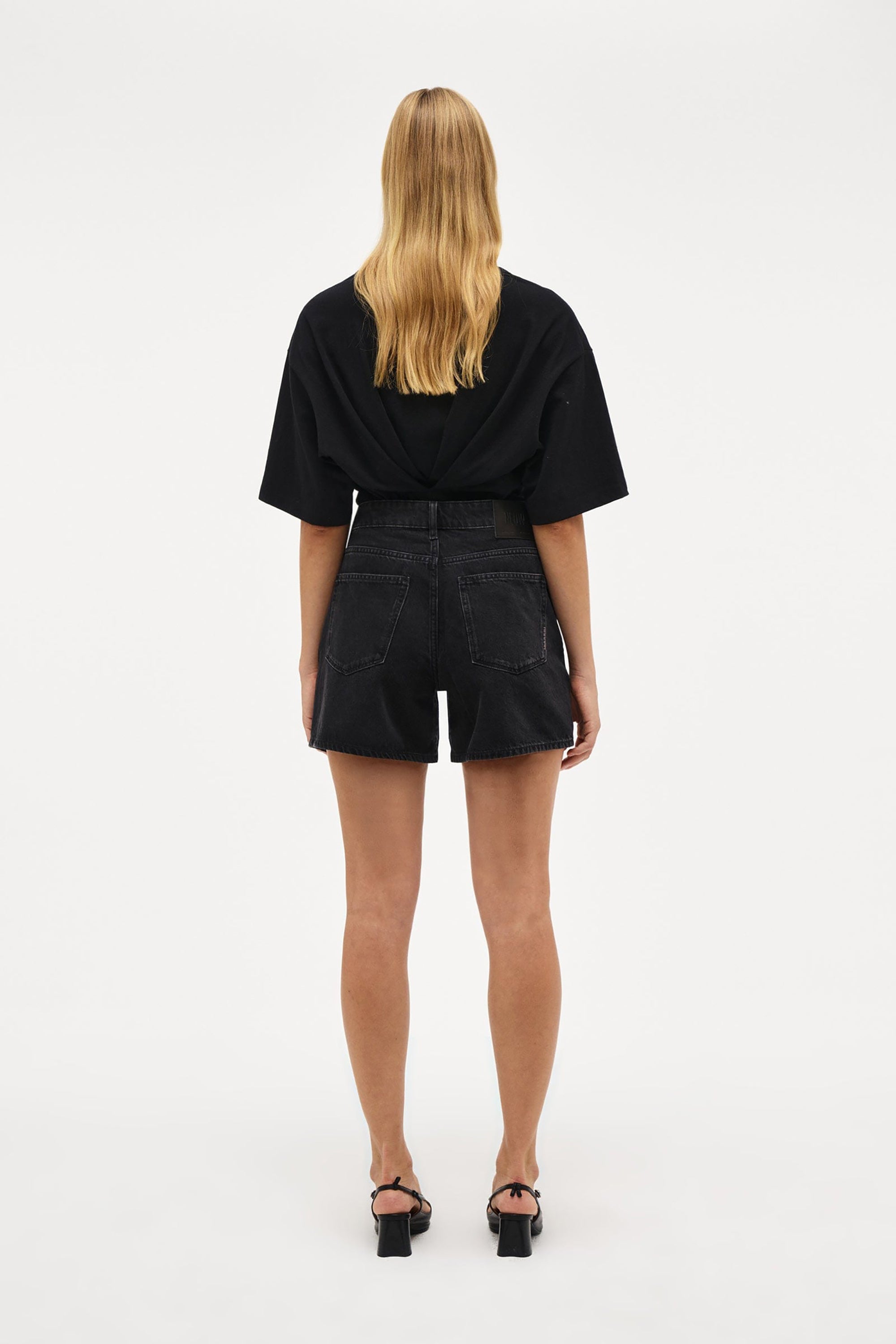 Eva Short French - Washed Black