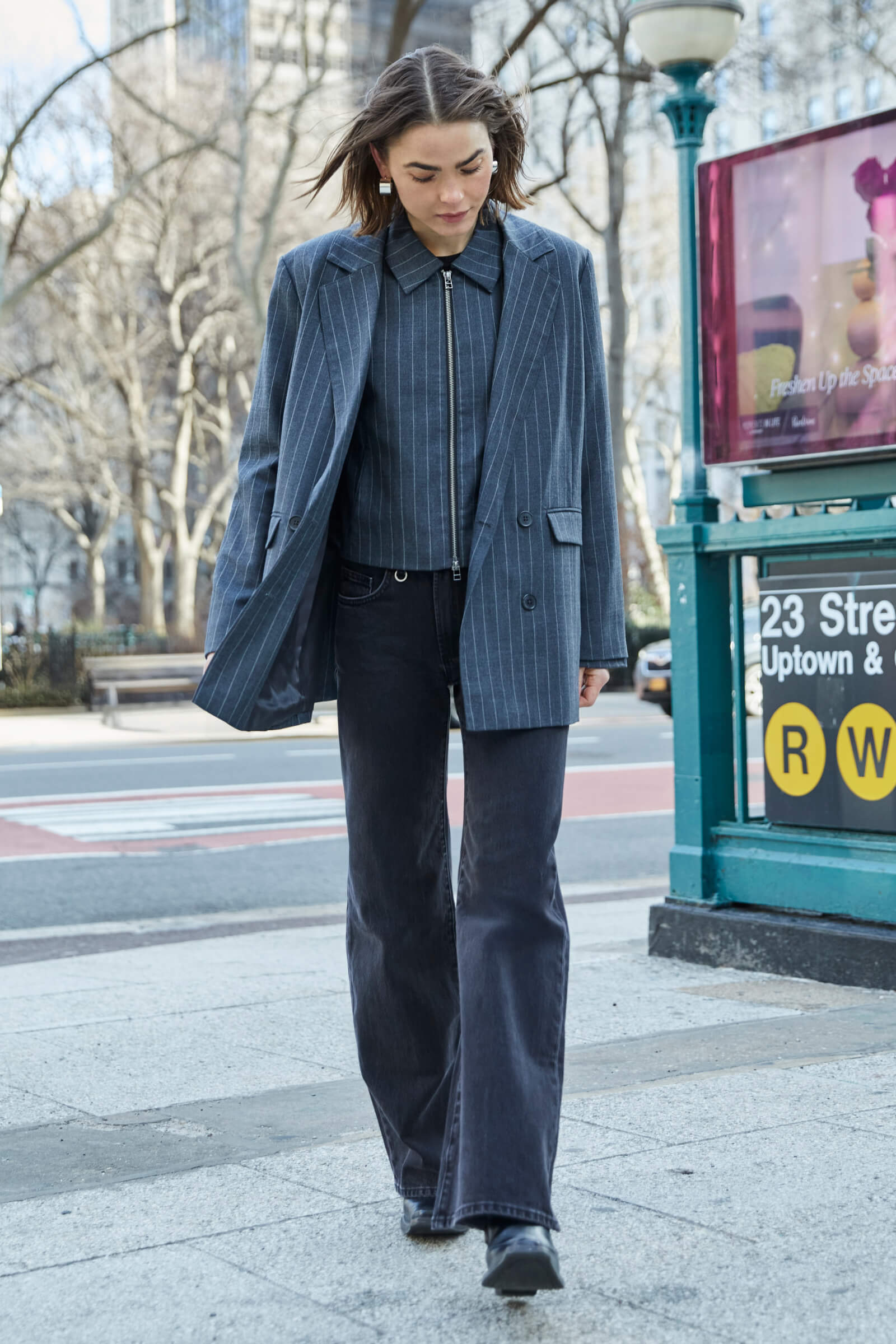 Eva Wide Jeans - French Black