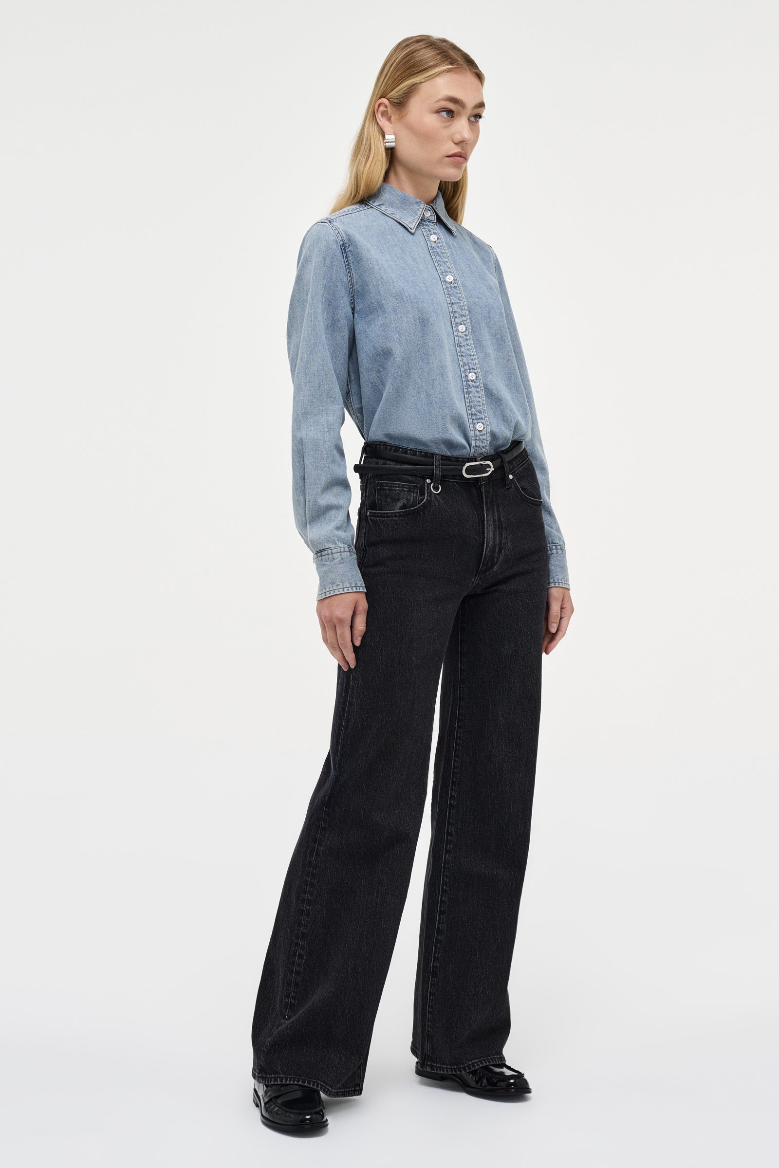Eva Wide Jeans - French Black
