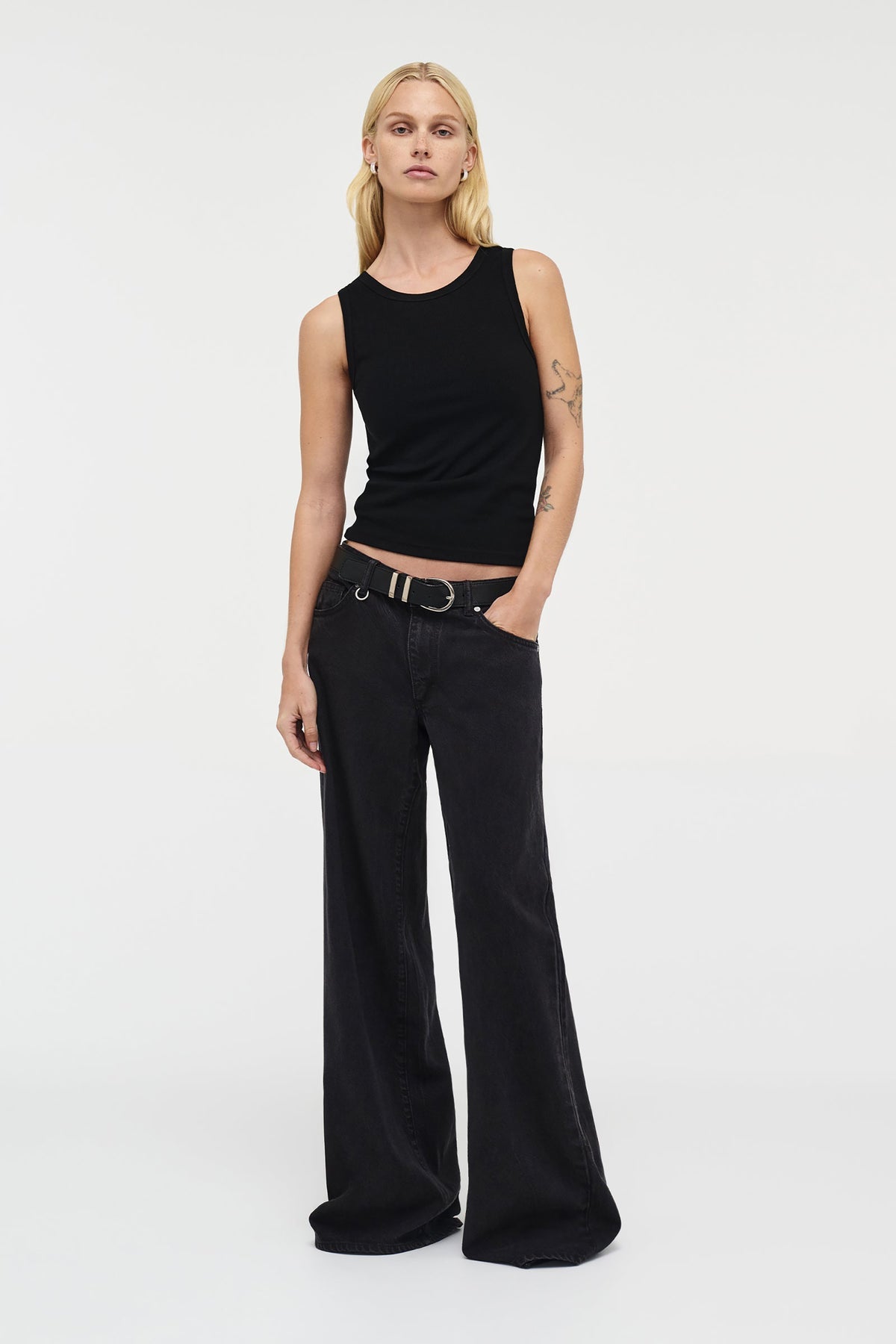 Milla Wide Jeans - Blackout