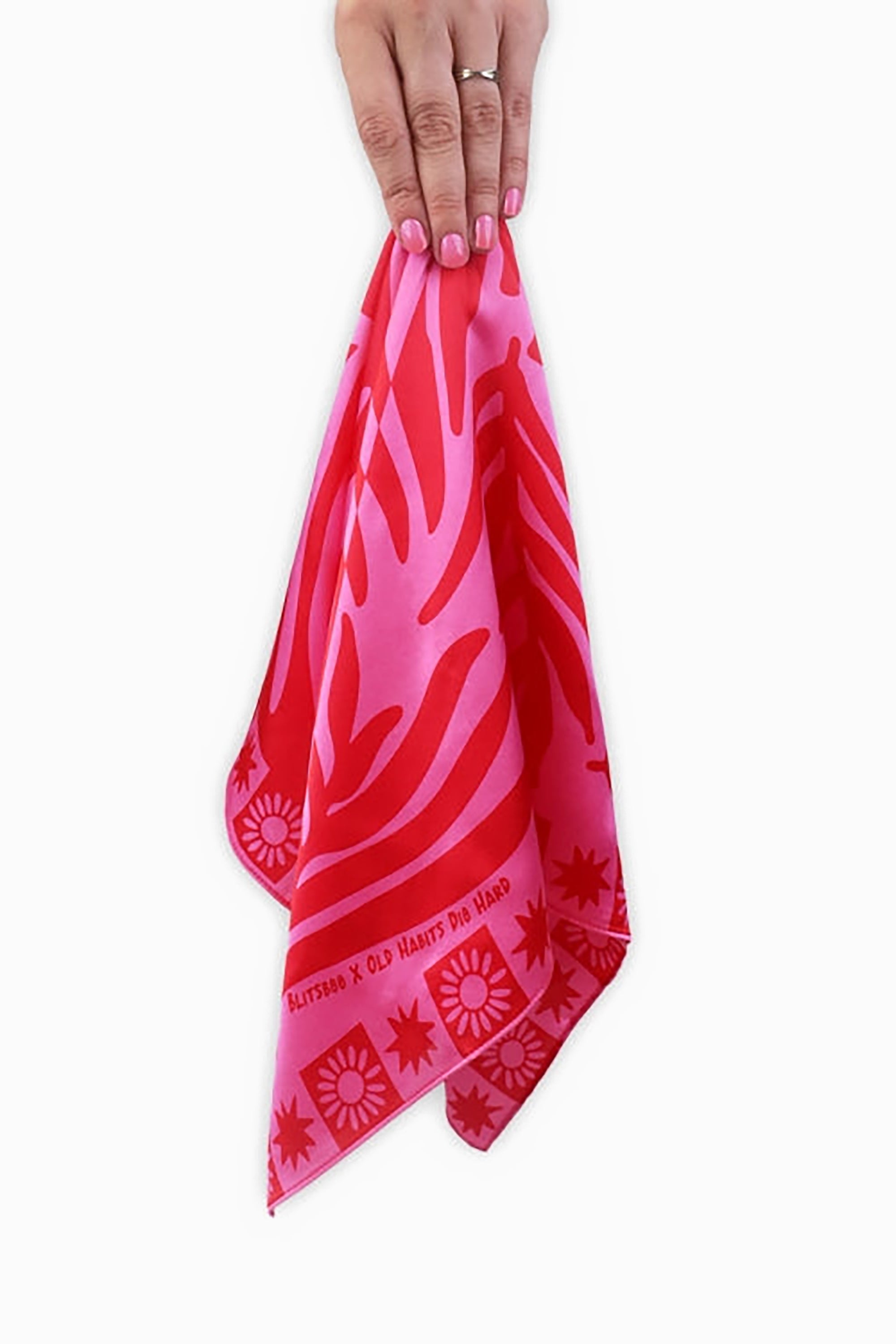 Silk Bandana - Pink Sunset