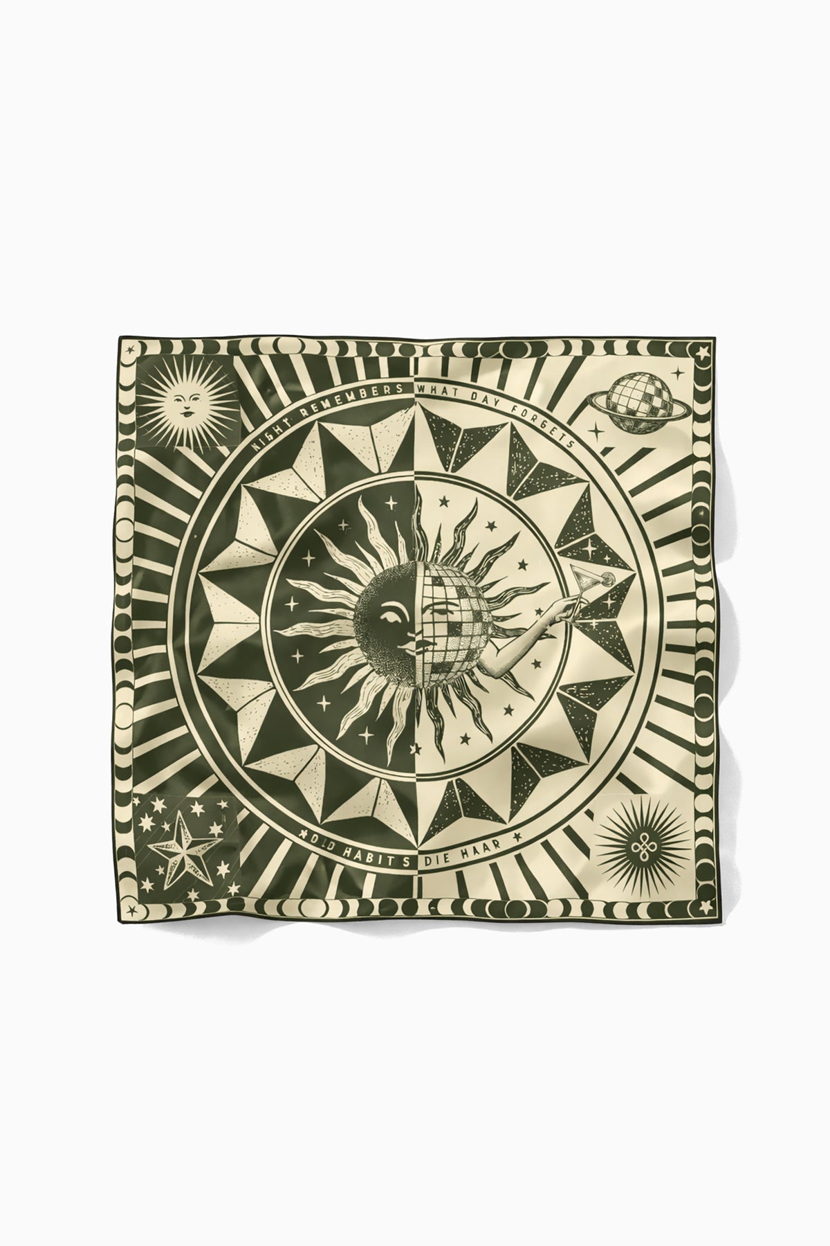 Silk Bandana - Upside Down