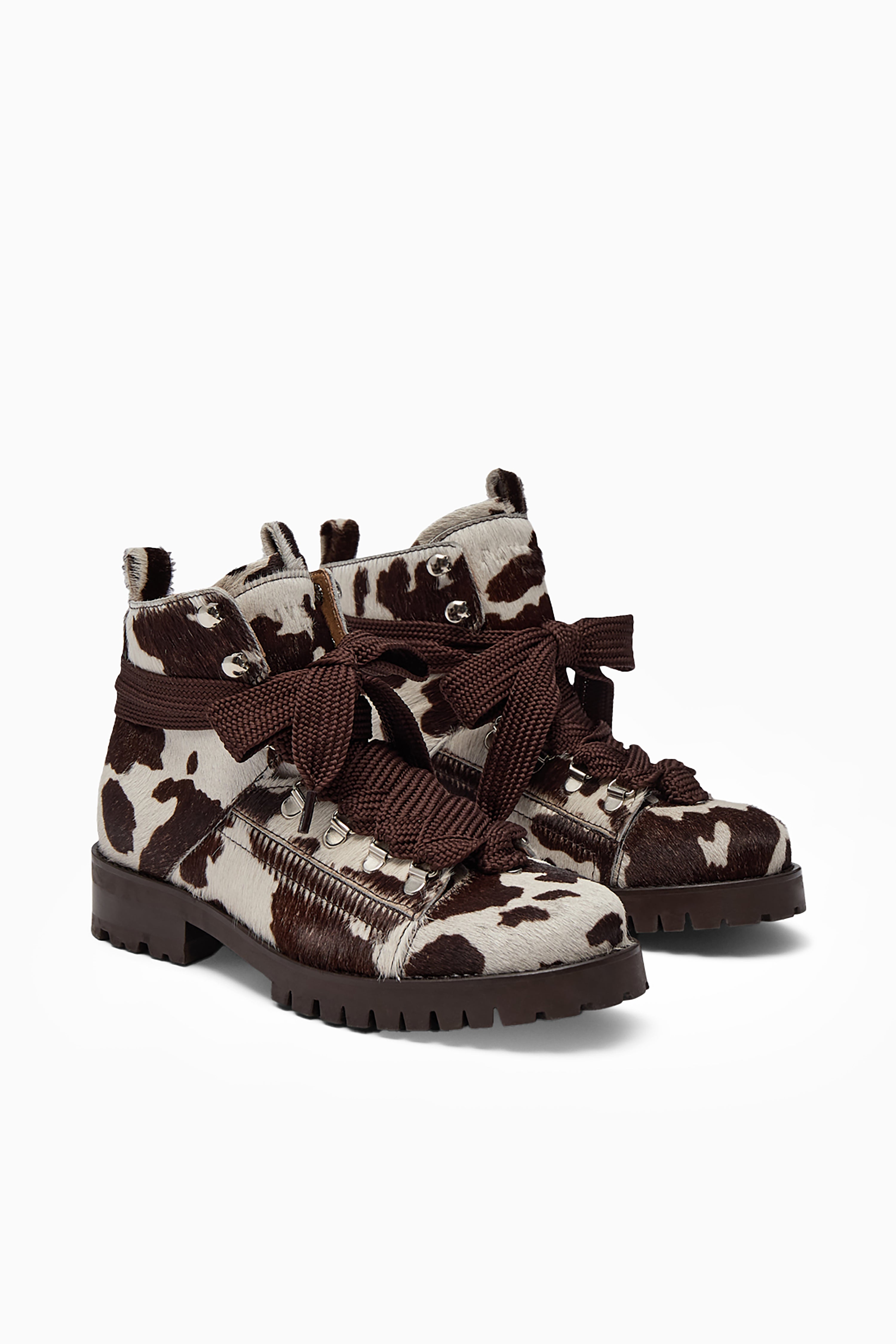 Alice Pony Boots - Brown Combo