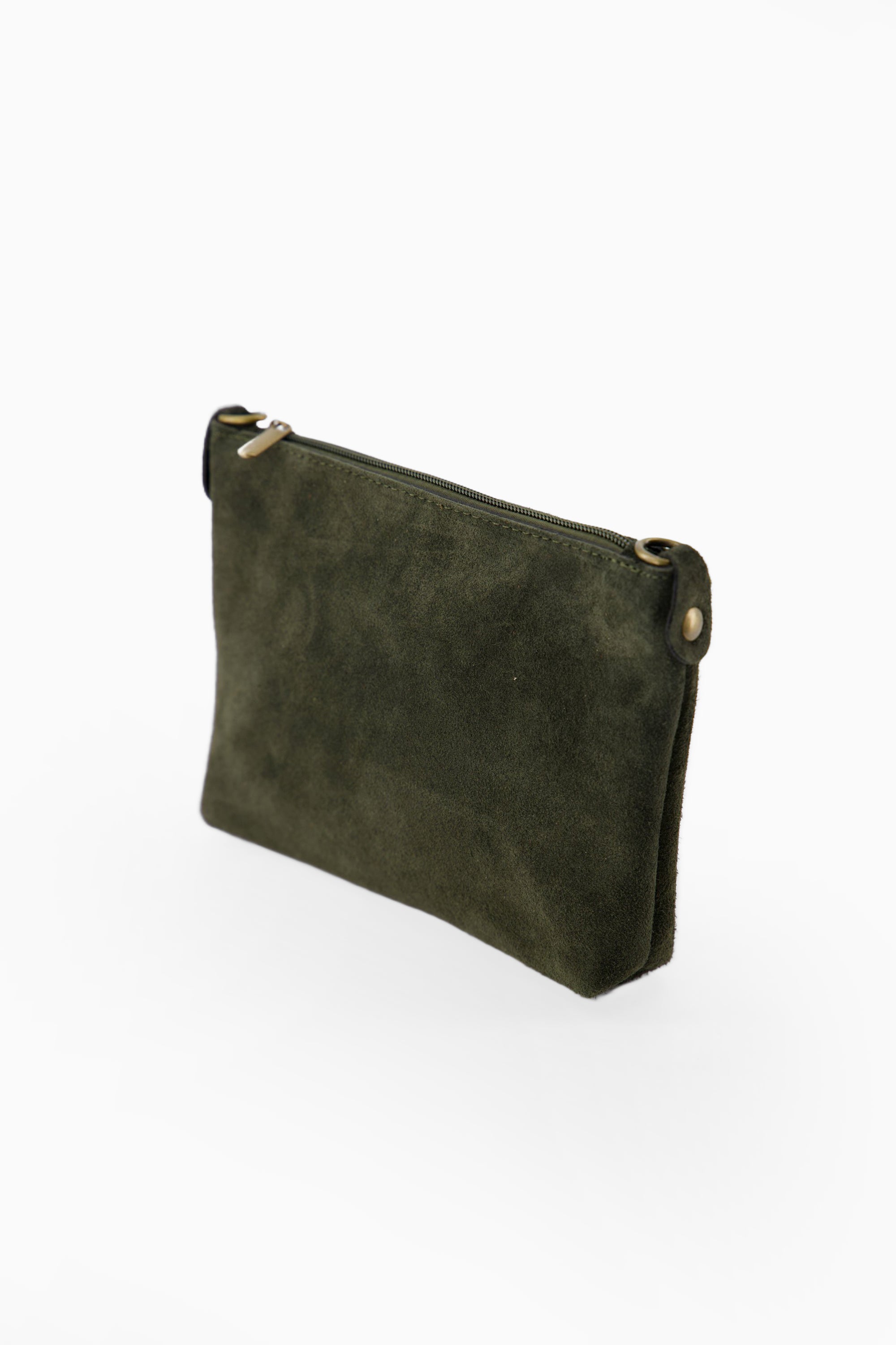Quinn Bag - Suede Forest Green