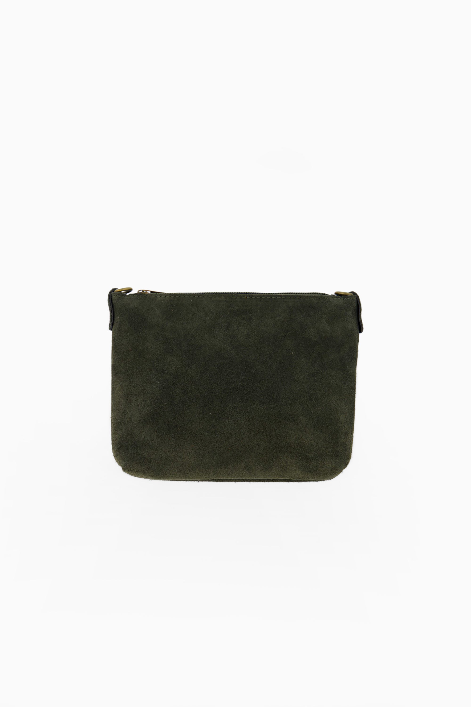 Quinn Bag - Suede Forest Green