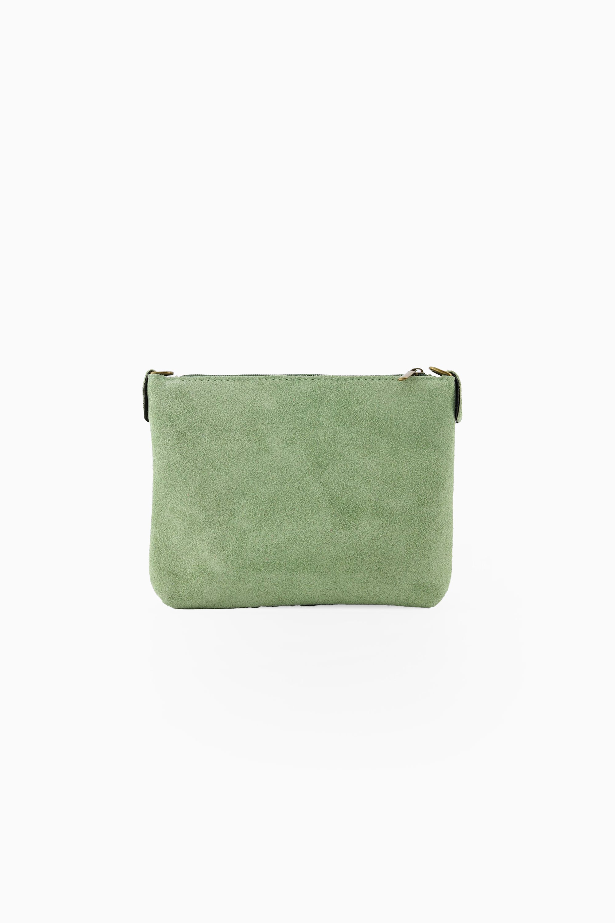 Quinn Bag - Suede Seafoam Green