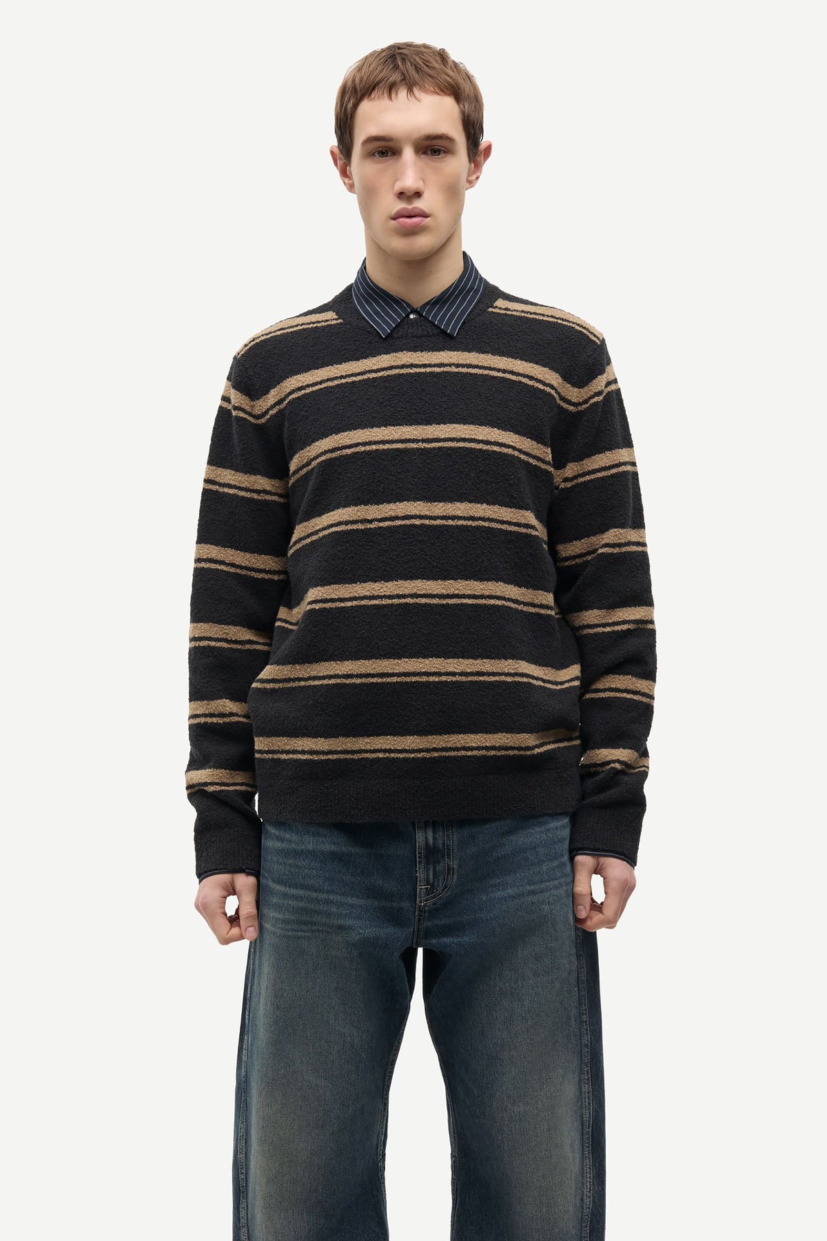 Sanino Sweater - Lead Gray Stripe