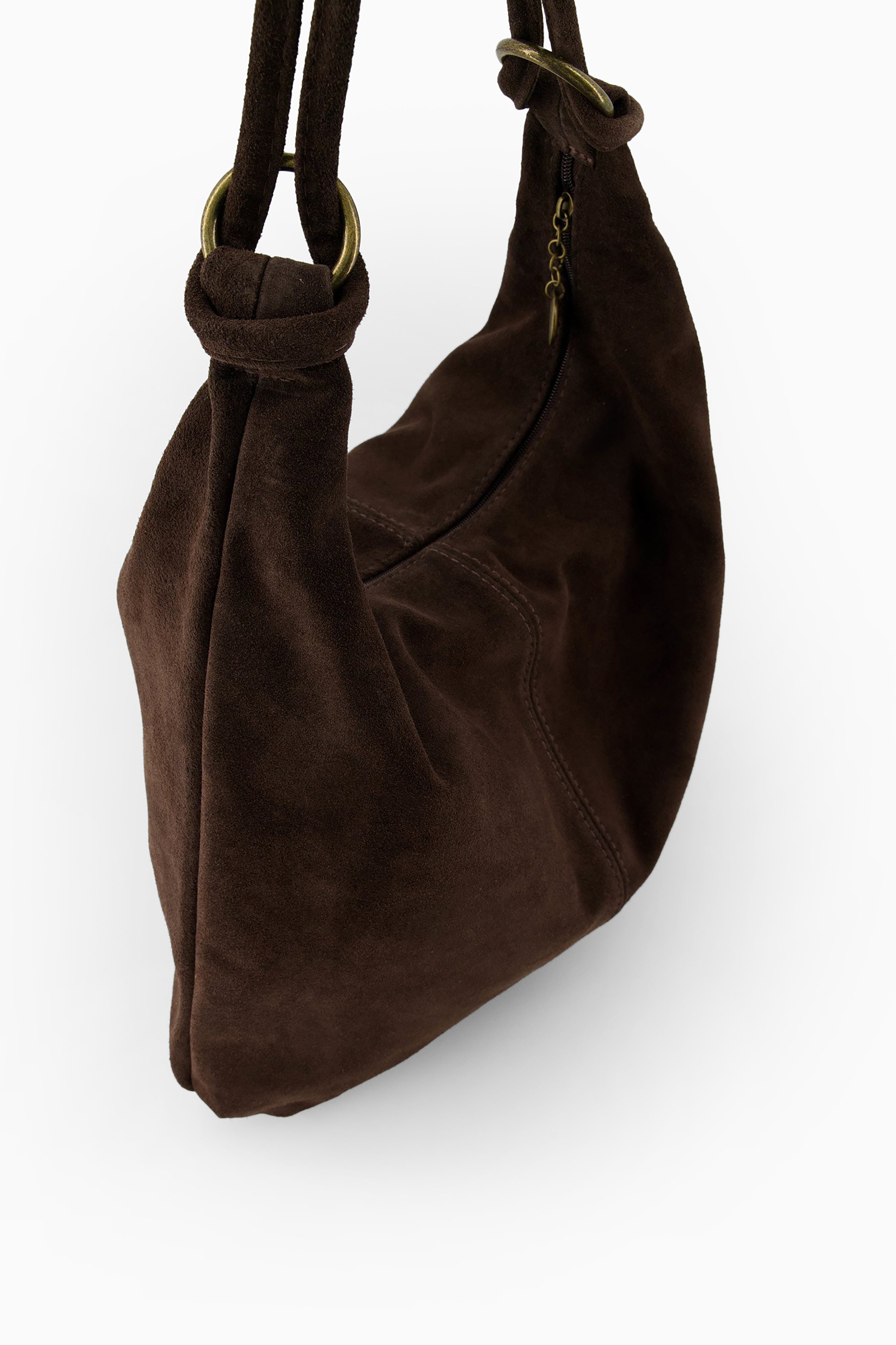 Sarah Bag - Suede Dark Brown