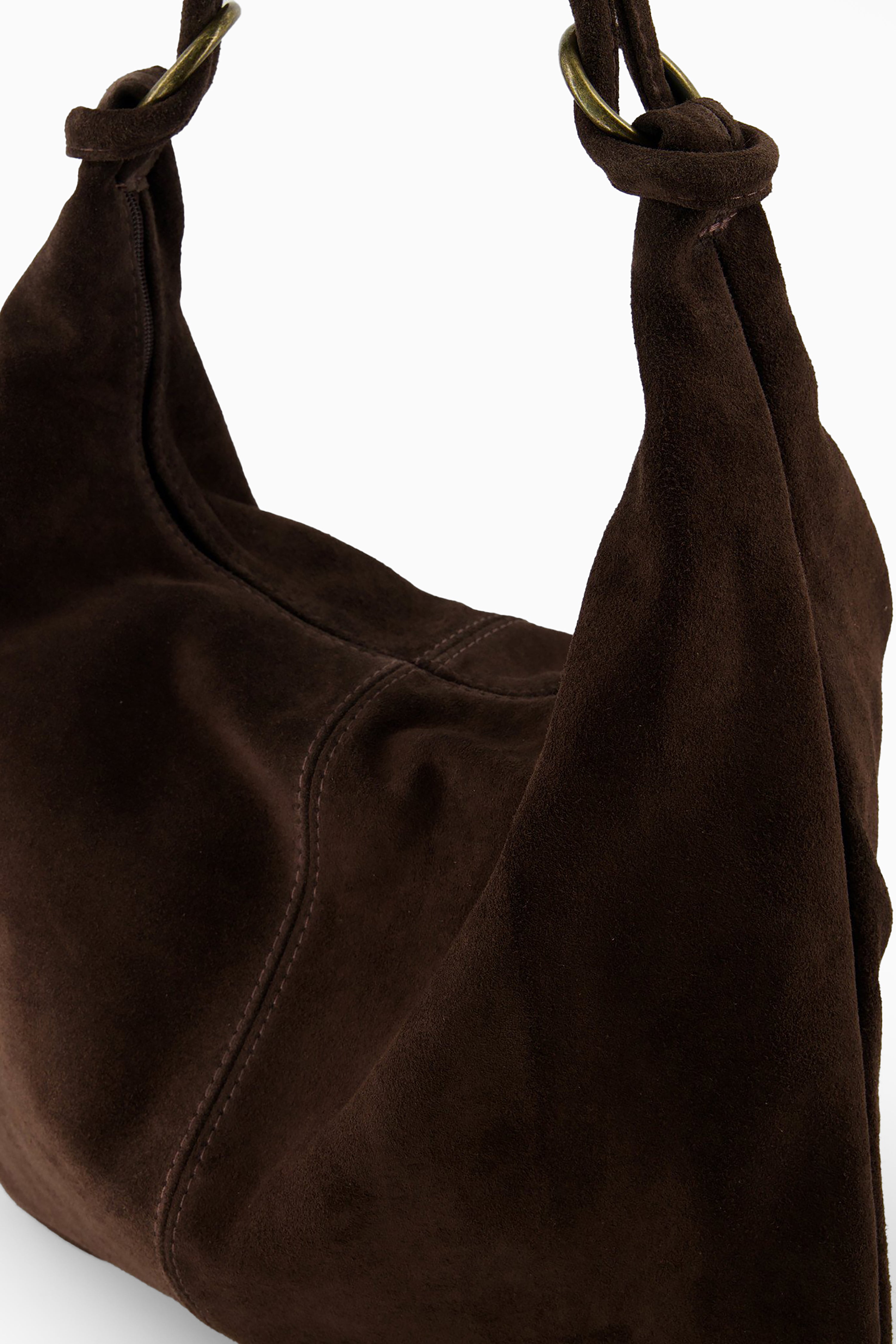 Sarah Bag - Suede Dark Brown