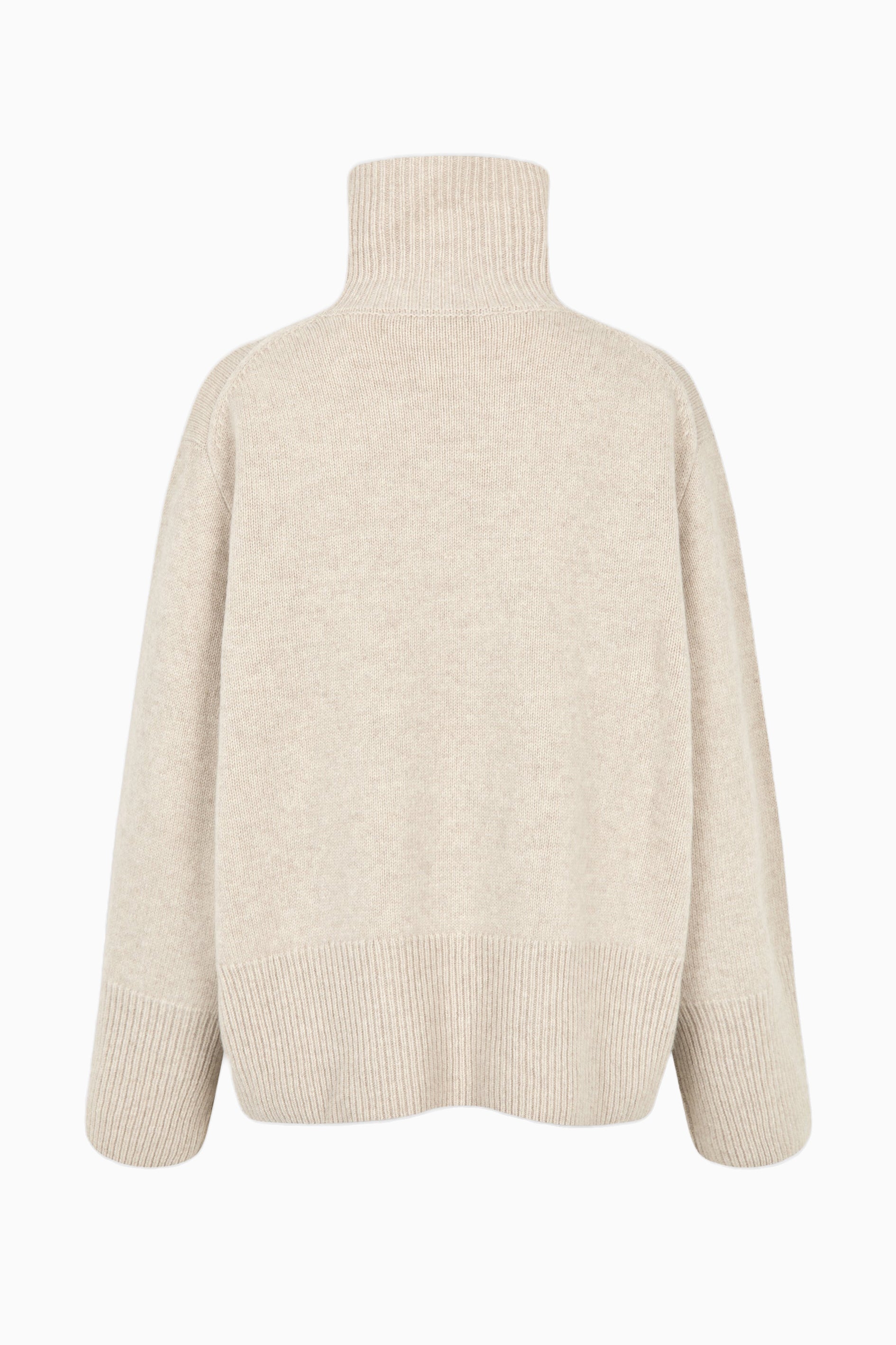 Alpha Knit T-Neck Jumper - Pumice Stone - RUM Amsterdam