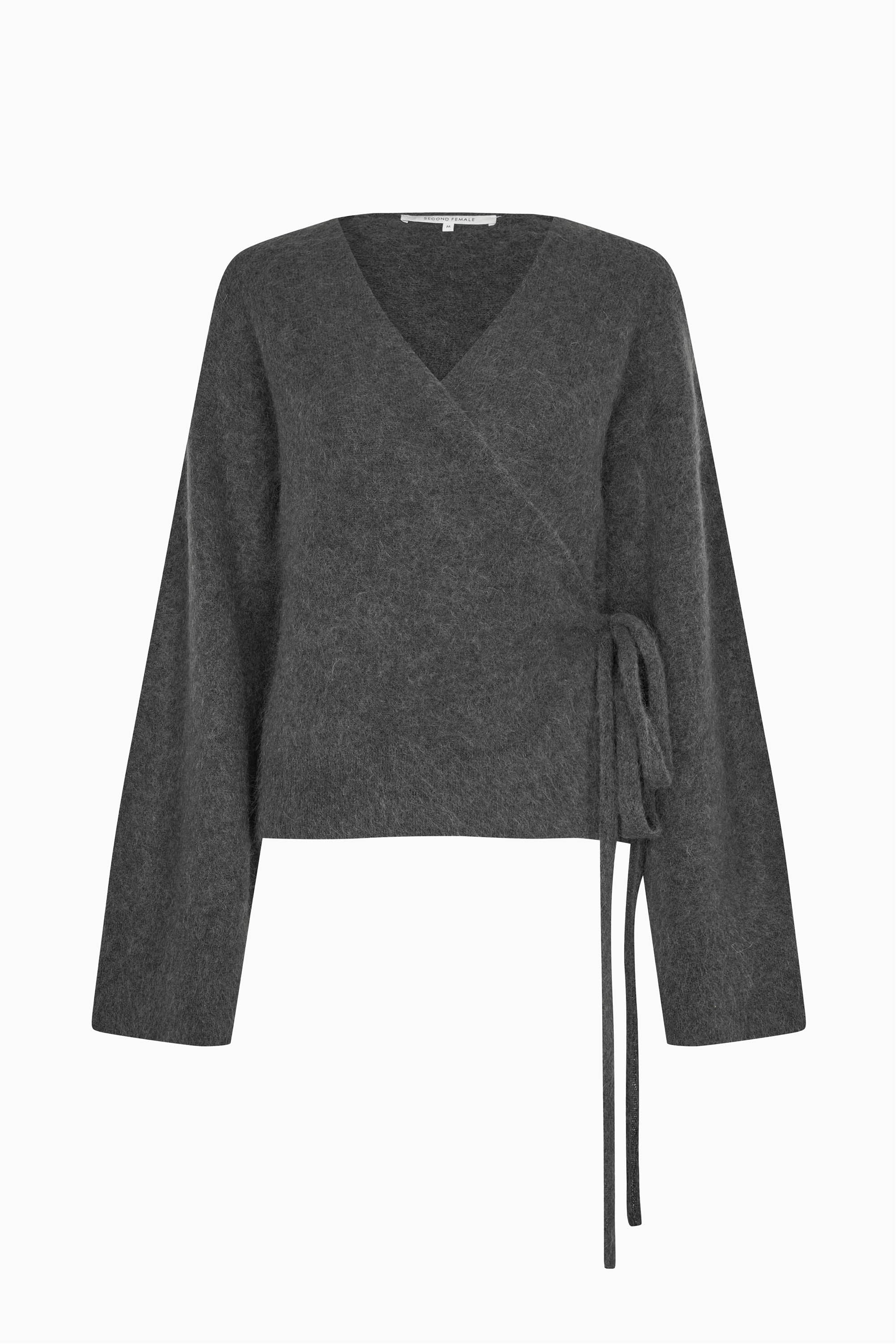 Brook Knit Wrap Cardigan - Volcanic Ash