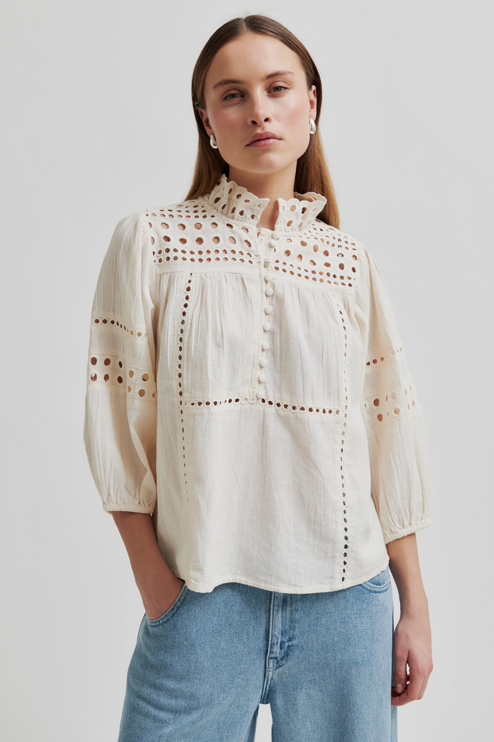 Brunie Blouse - Ecru