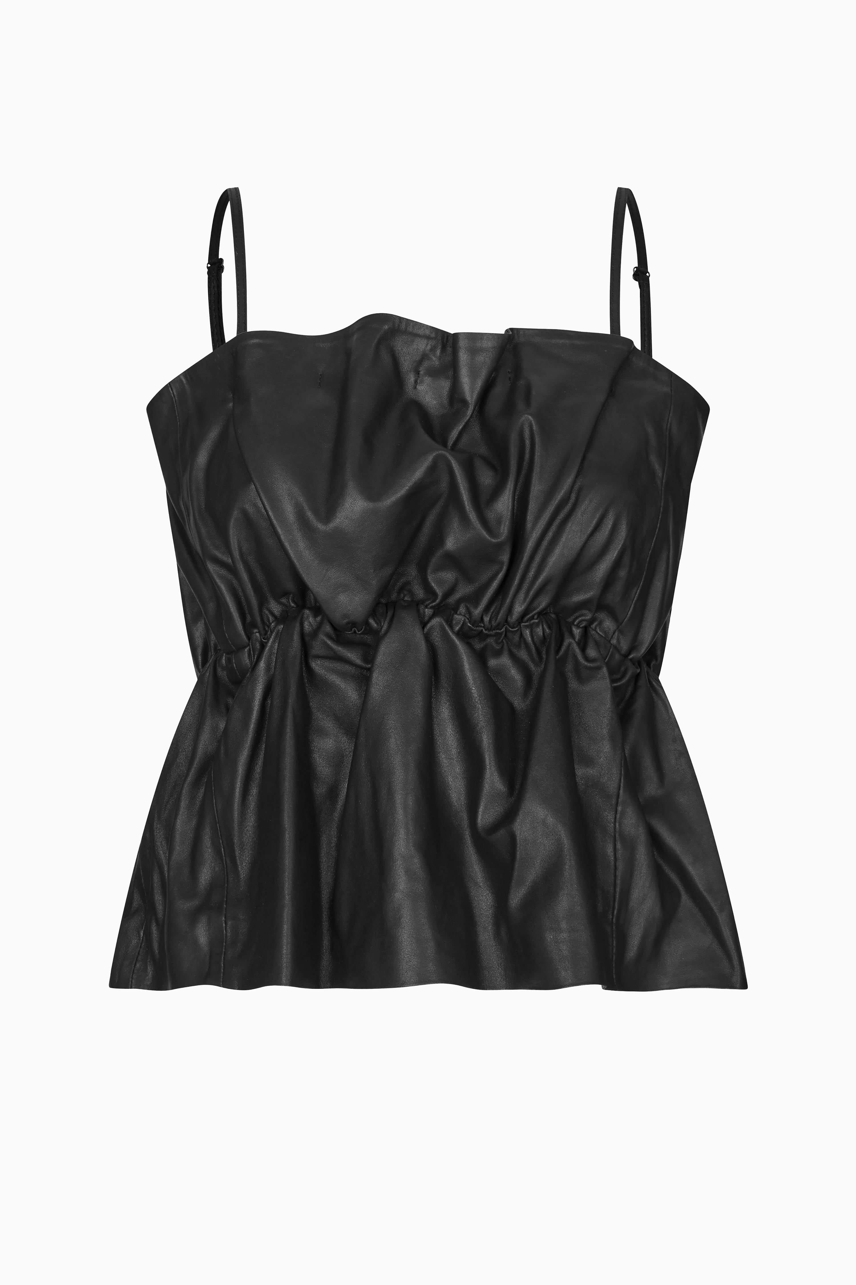 Cova Leather Top - Black