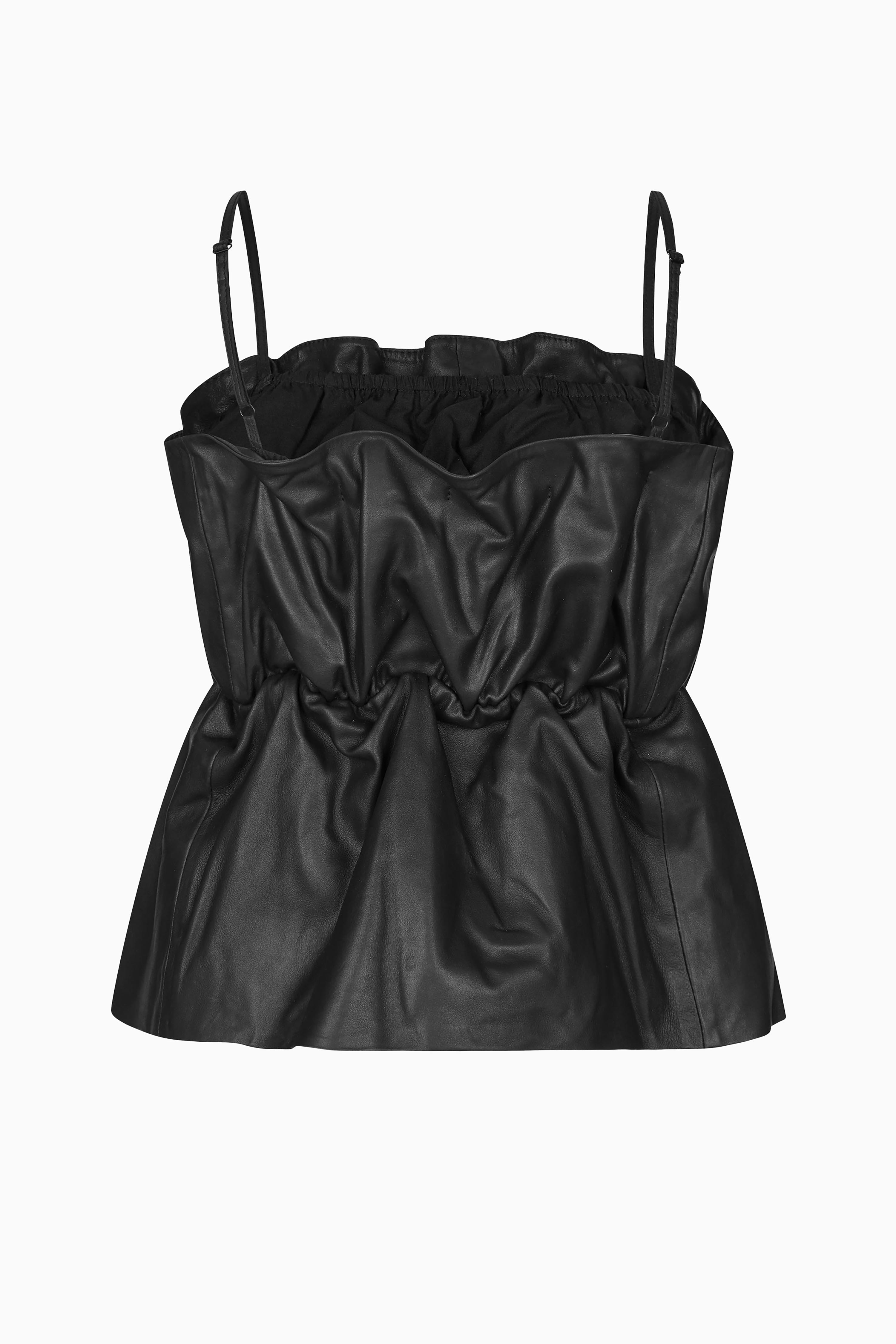 Cova Leather Top - Black