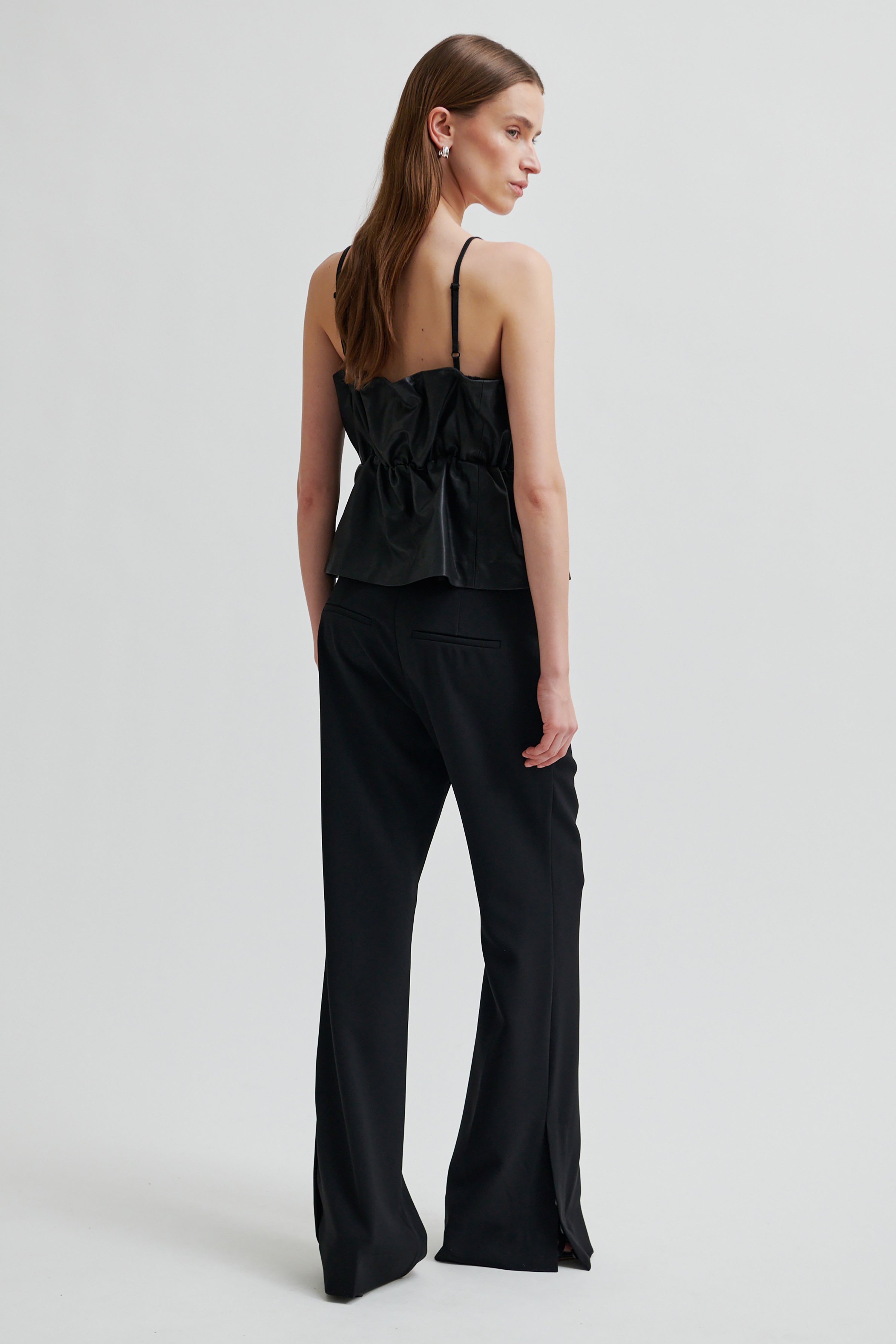 Cova Leather Top - Black