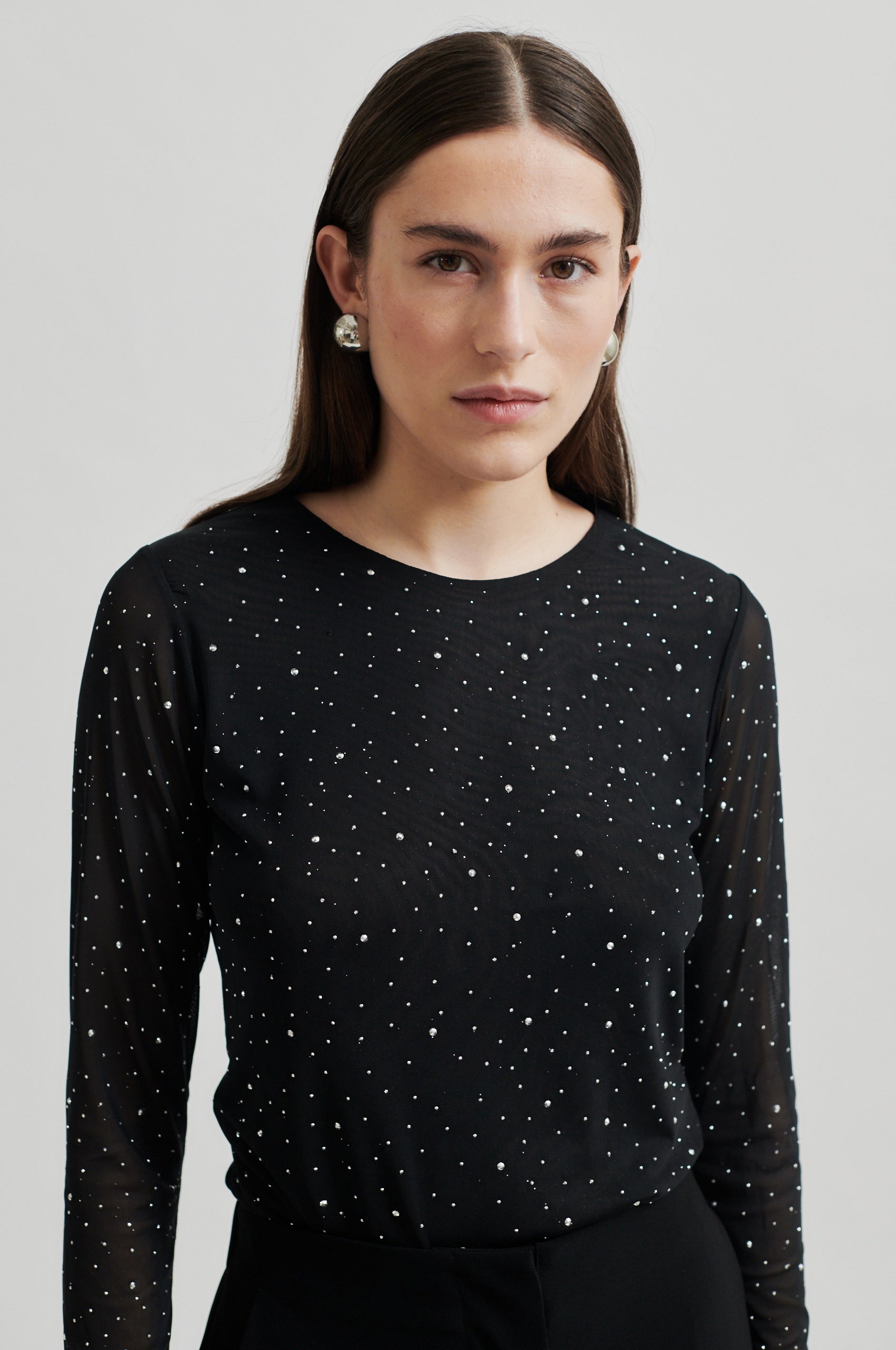 Edgy O-Neck Tee - Black - RUM Amsterdam