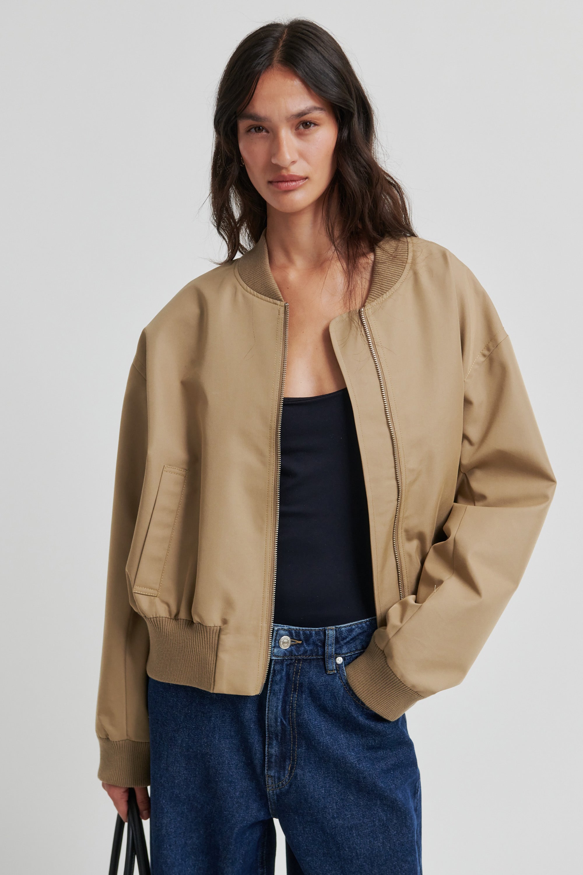 Effye Bomber Jacket - Petrified Oak