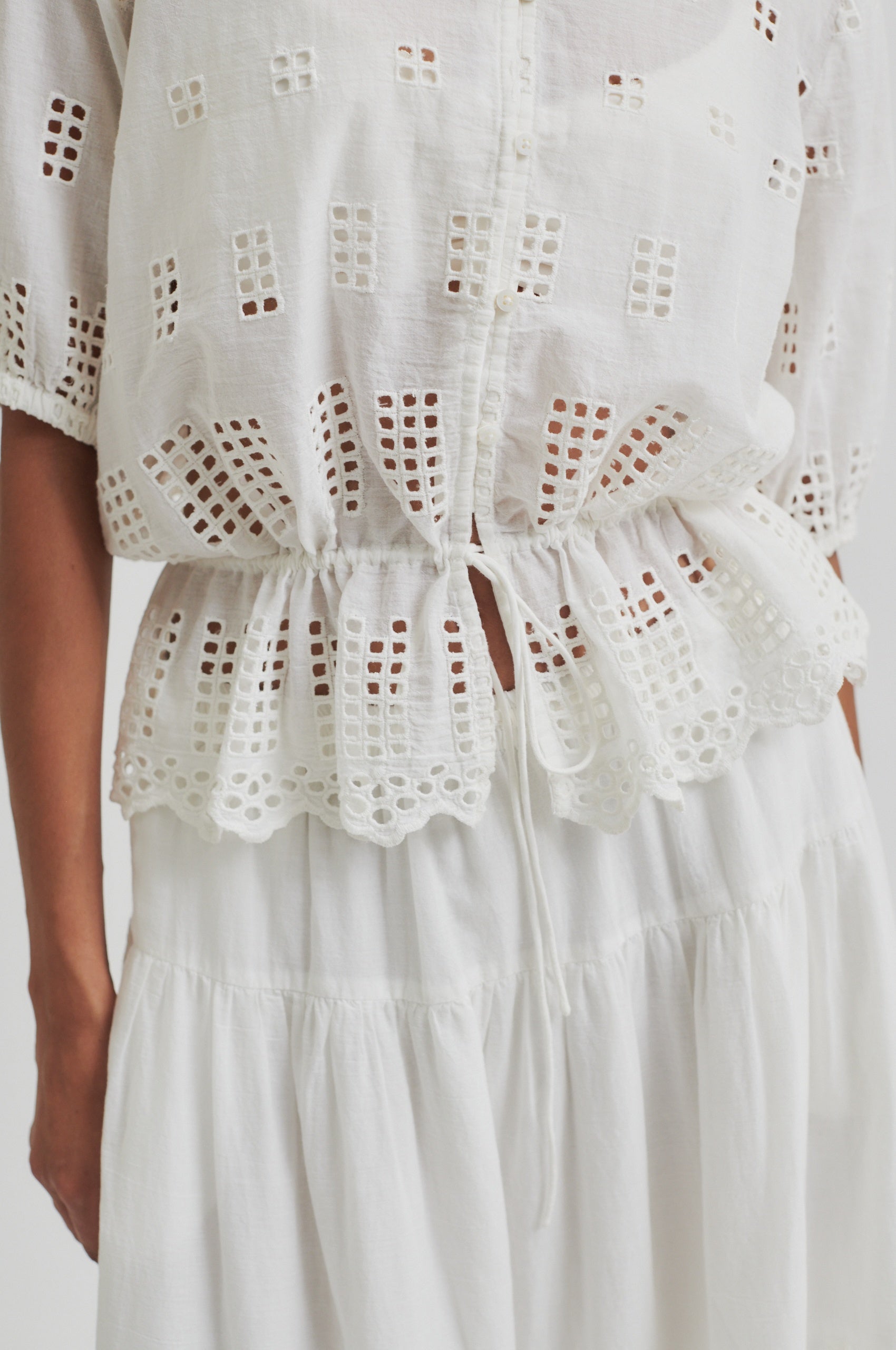 Elenore Shirt - White Alyssum