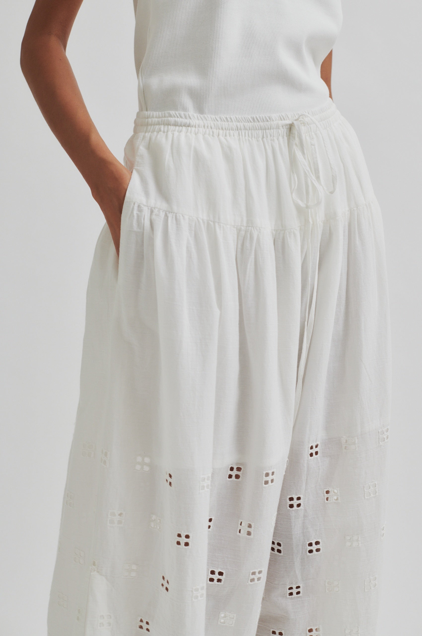 Elenore Skirt - White Alyssum - RUM Amsterdam