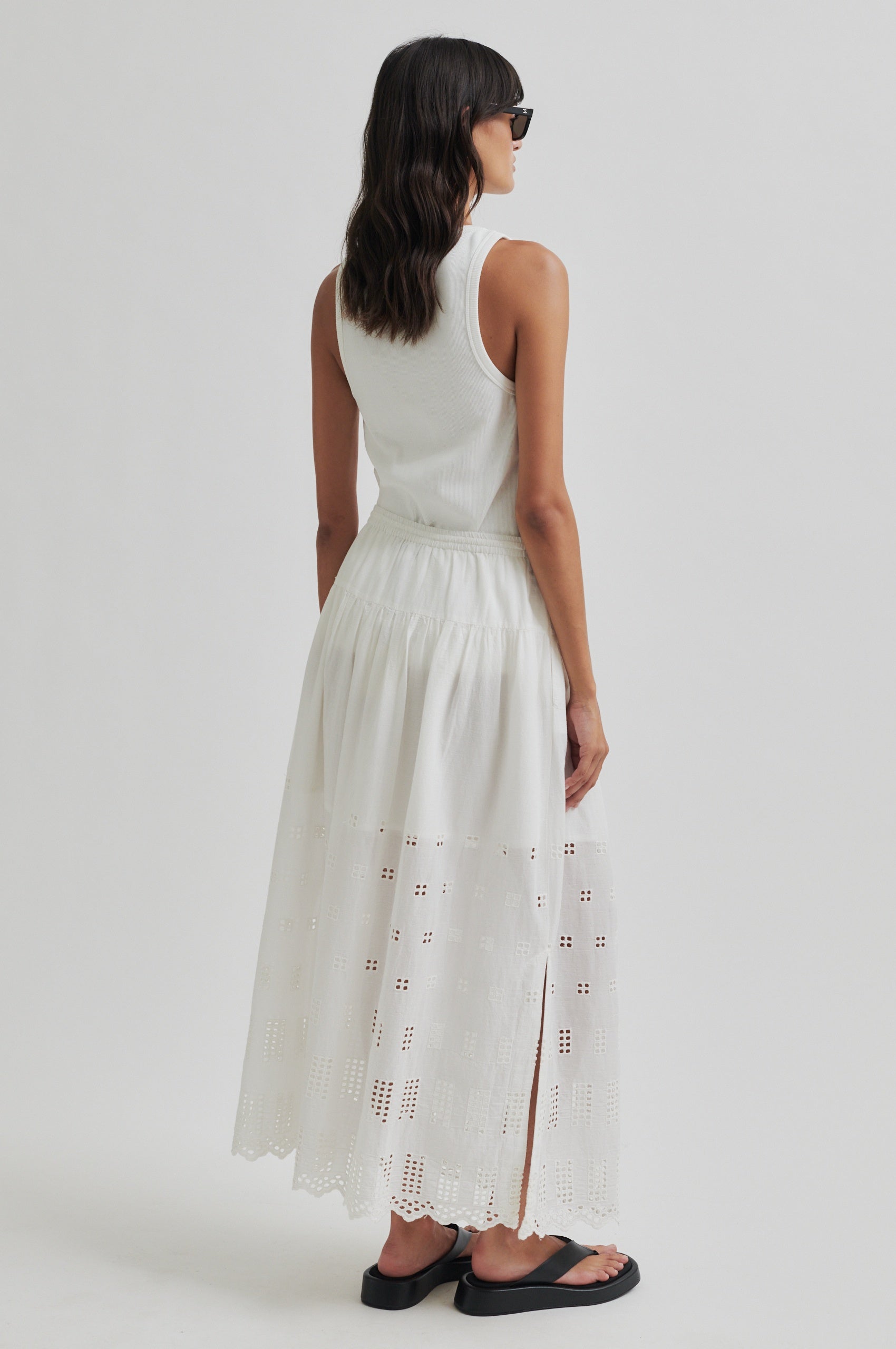 Elenore Skirt - White Alyssum - RUM Amsterdam