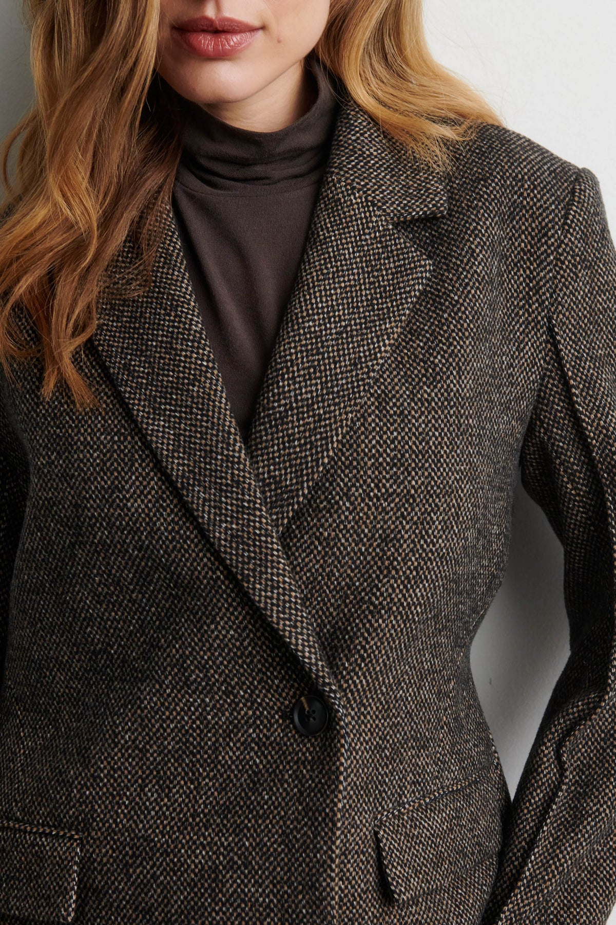 Emi New Fitted Blazer - Demitasse
