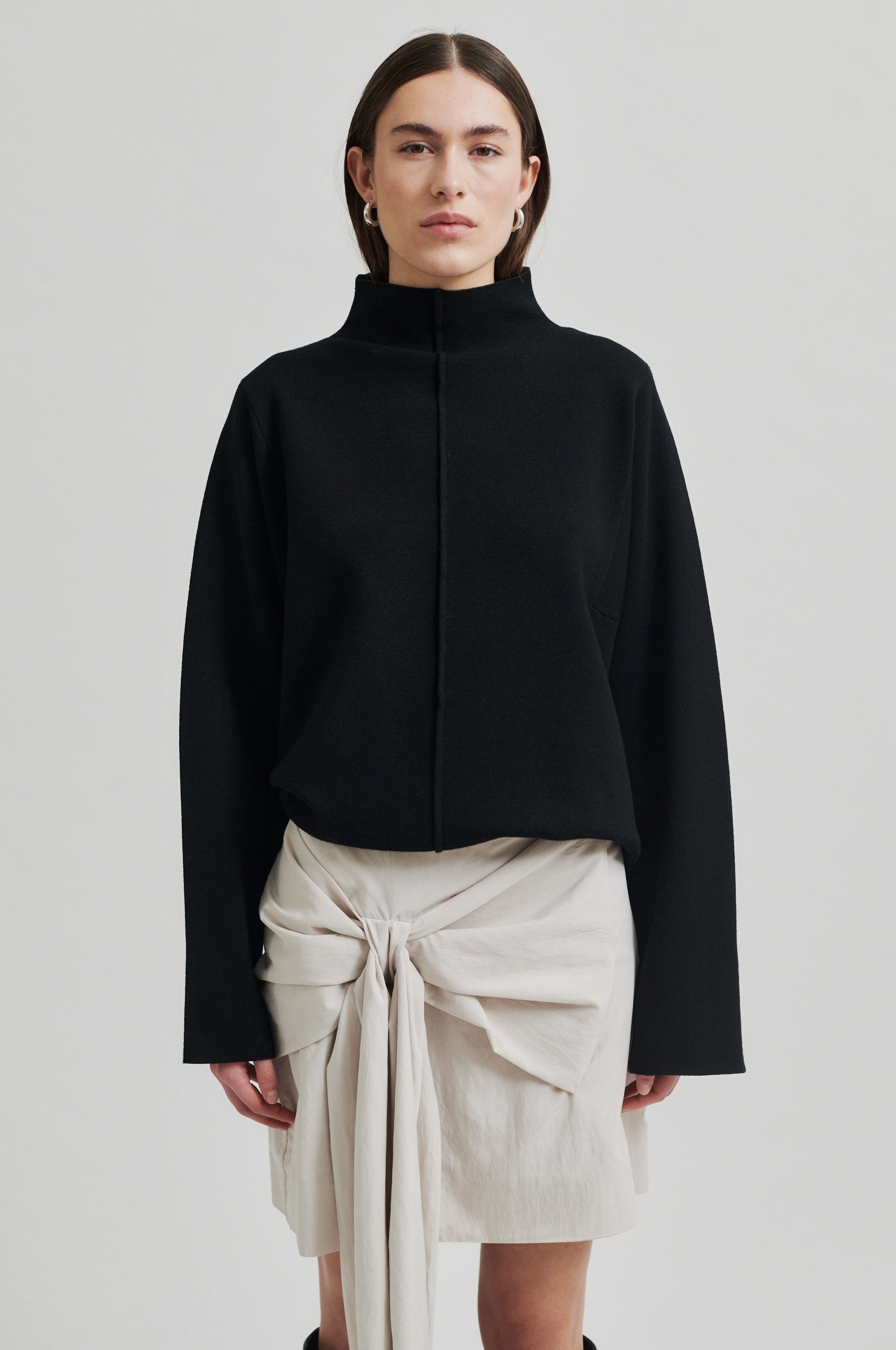 Festive Bow Skirt - Pumice Stone - RUM Amsterdam