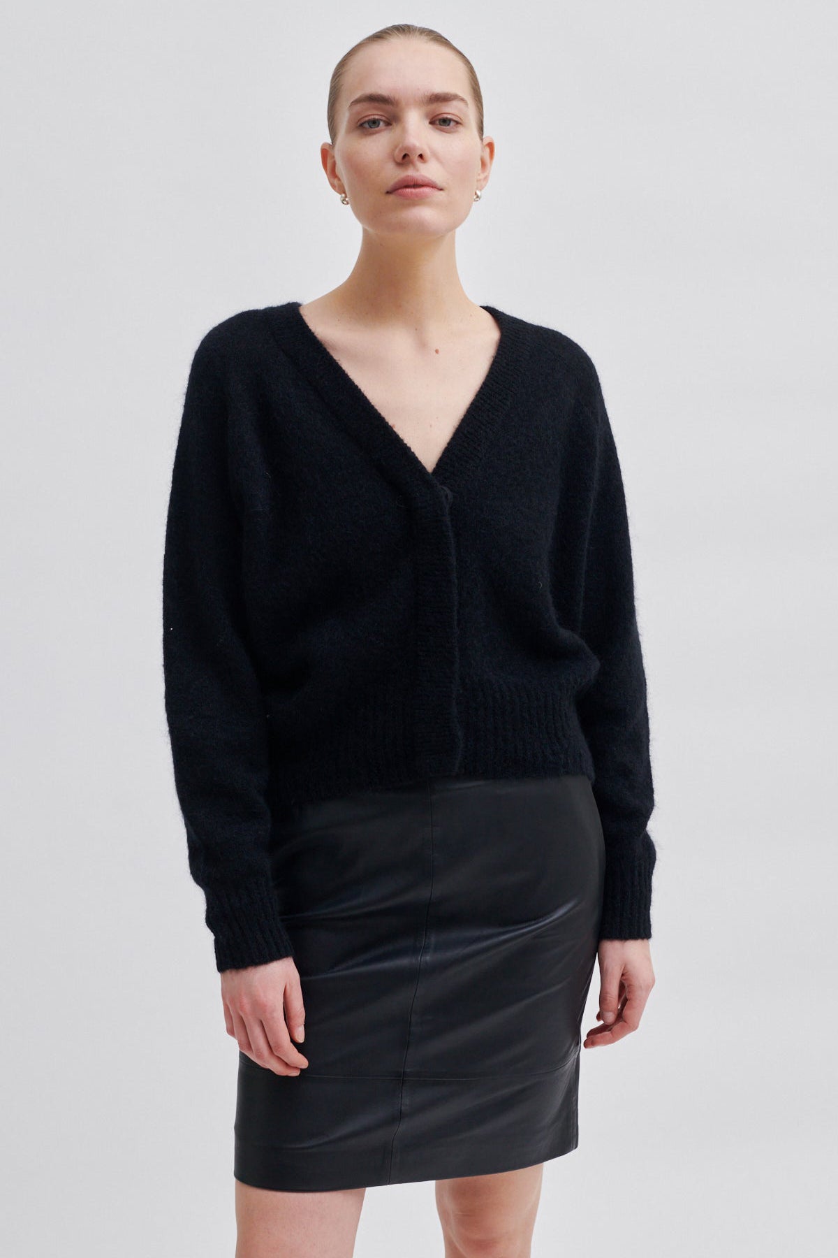 Francie Mini Leather Skirt - Black - RUM Amsterdam