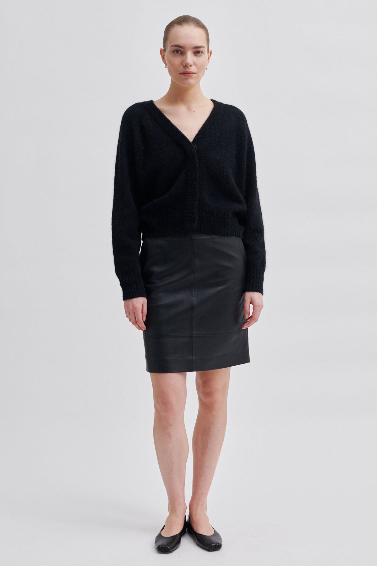 Francie Mini Leather Skirt - Black - RUM Amsterdam