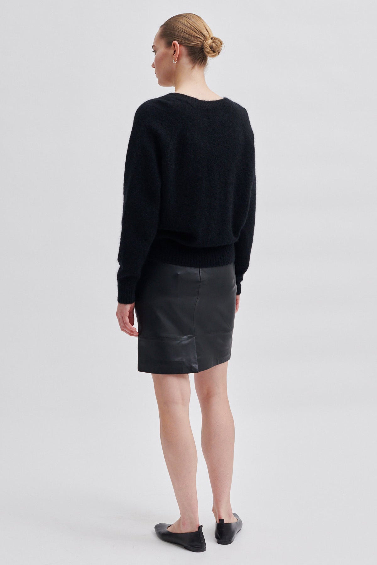 Francie Mini Leather Skirt - Black - RUM Amsterdam