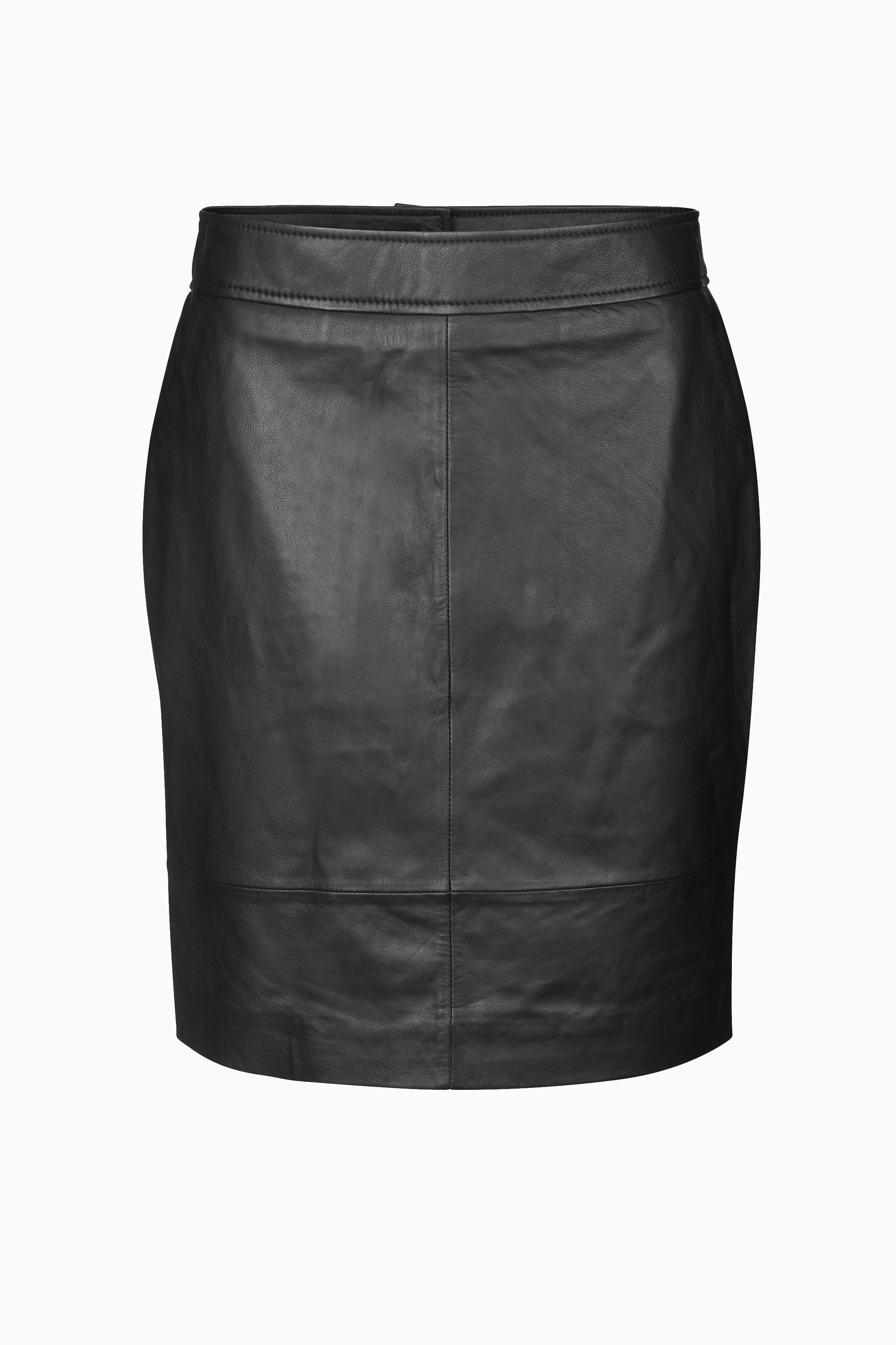 Francie Mini Leather Skirt - Black - RUM Amsterdam