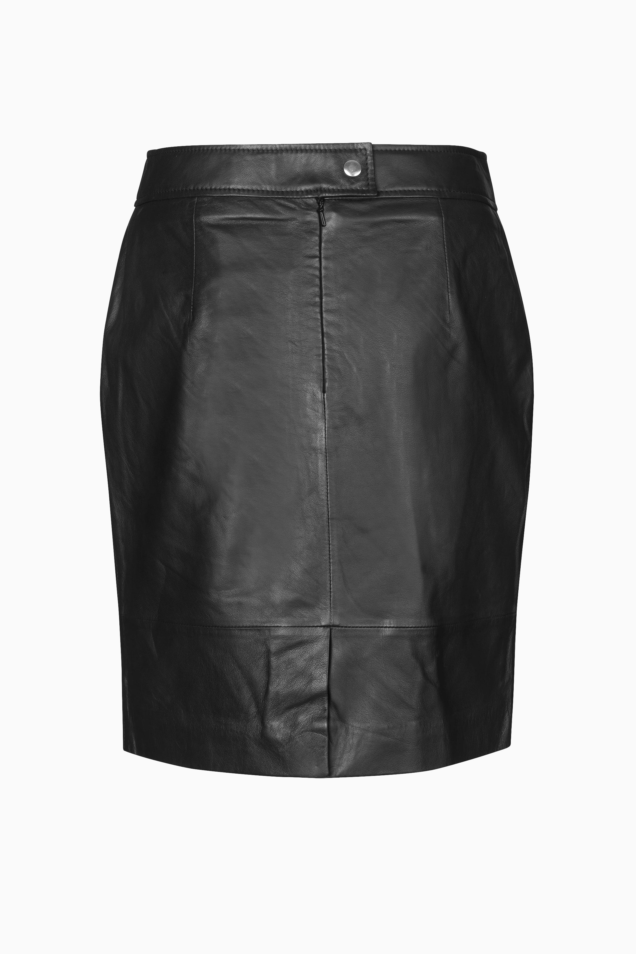 Francie Mini Leather Skirt - Black - RUM Amsterdam