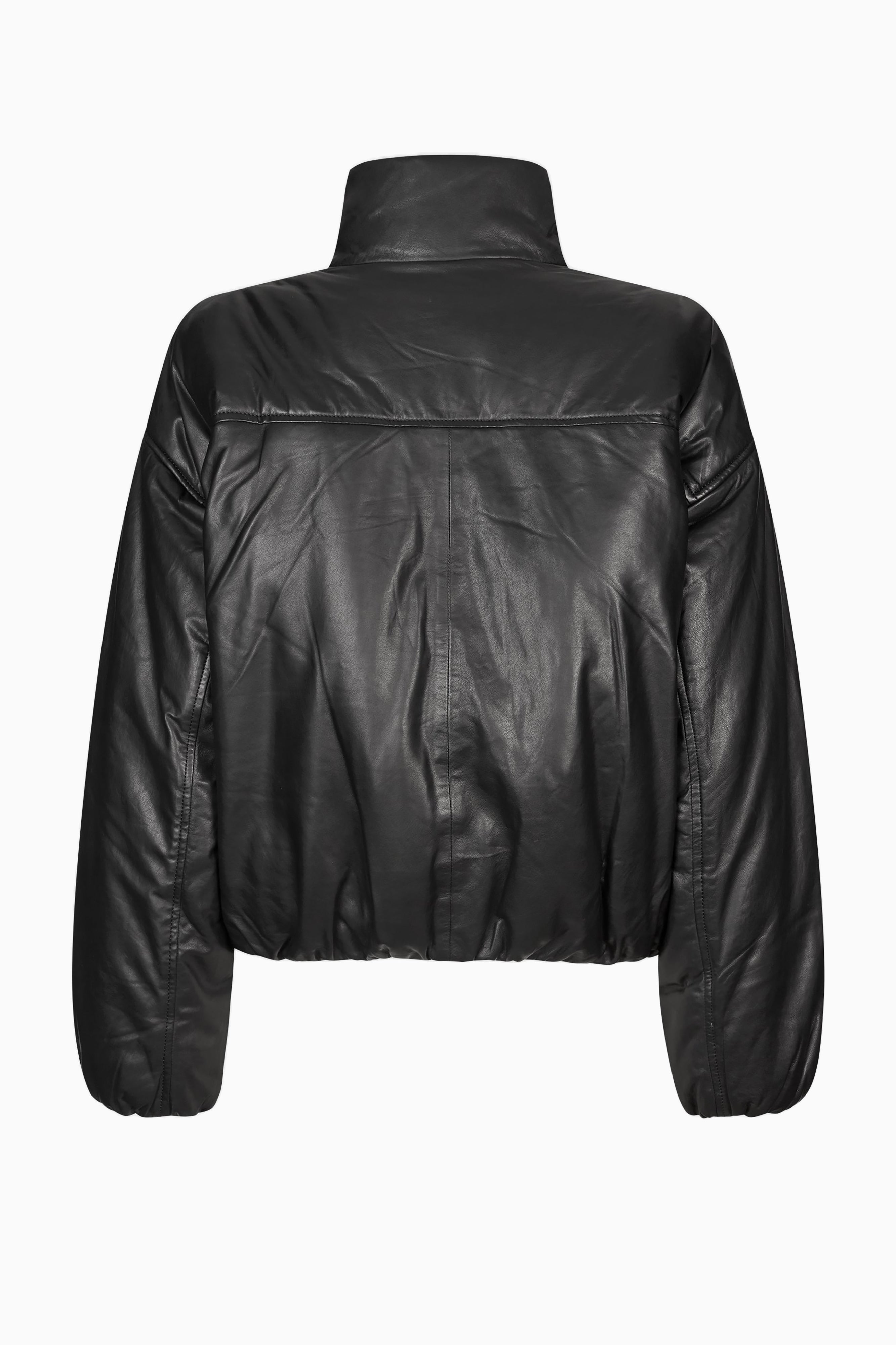 Harlow Leather Bomber Jacket - Black - RUM Amsterdam