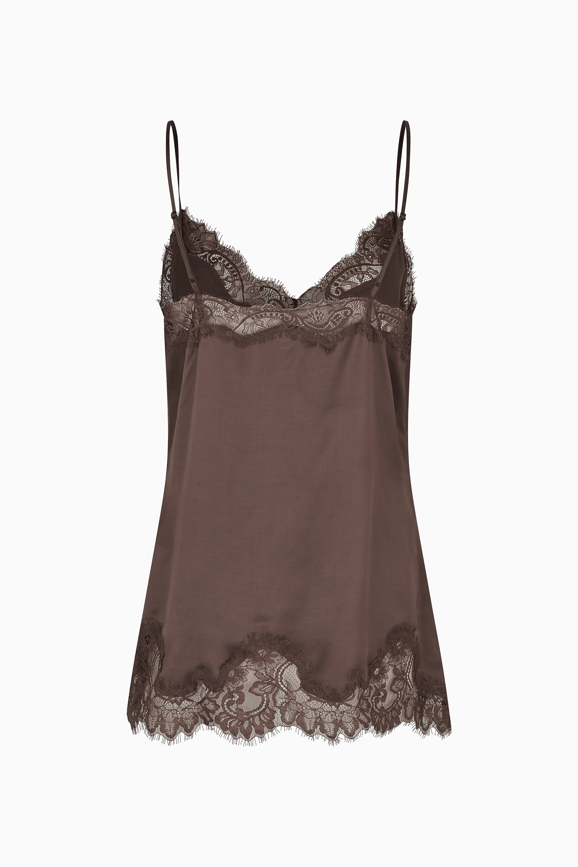 Laceria Lace Strap Top - Carafe
