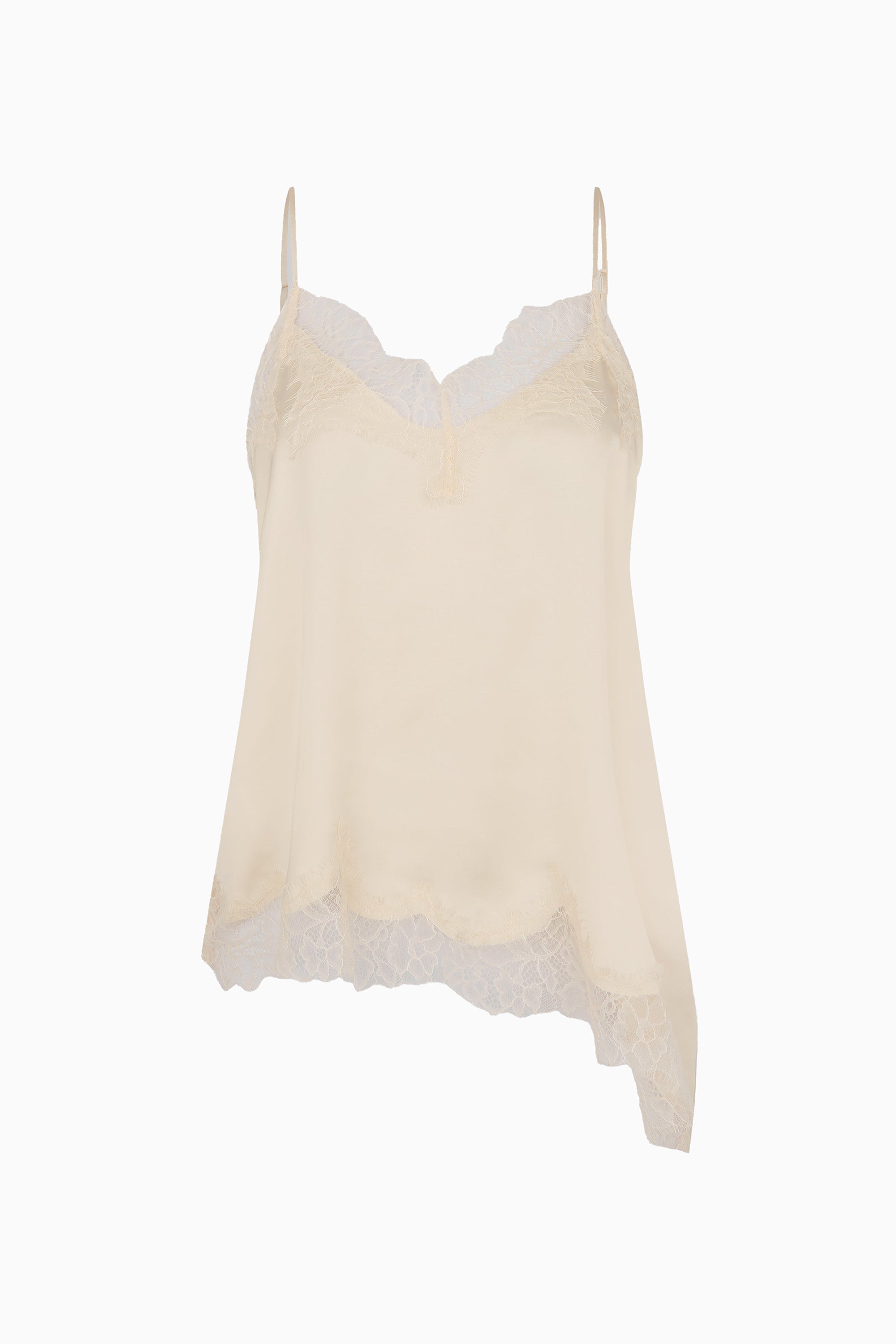 Lacia Contrast Strap Top - Cream