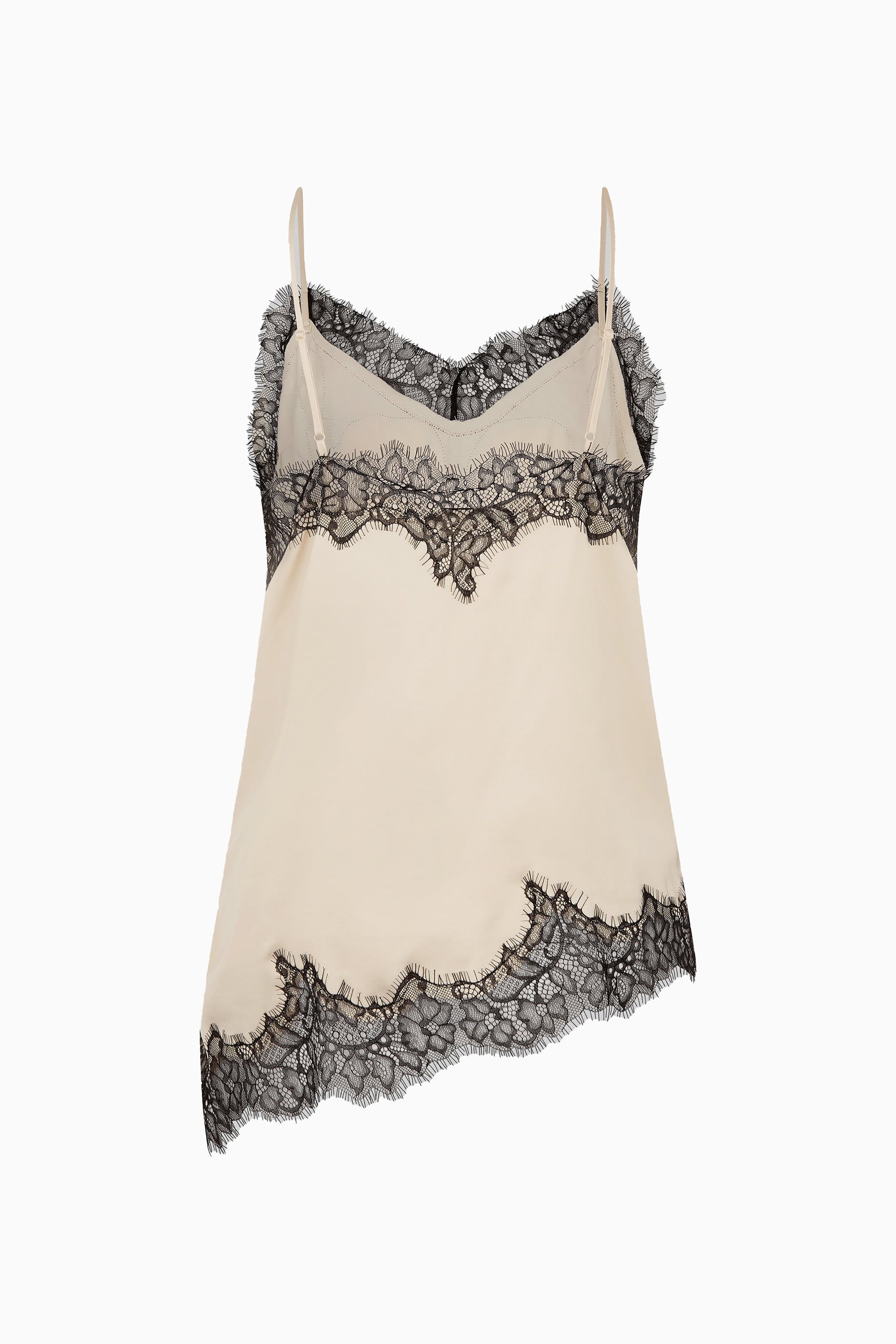 Lacia Contrast Strap Top - Cream Black